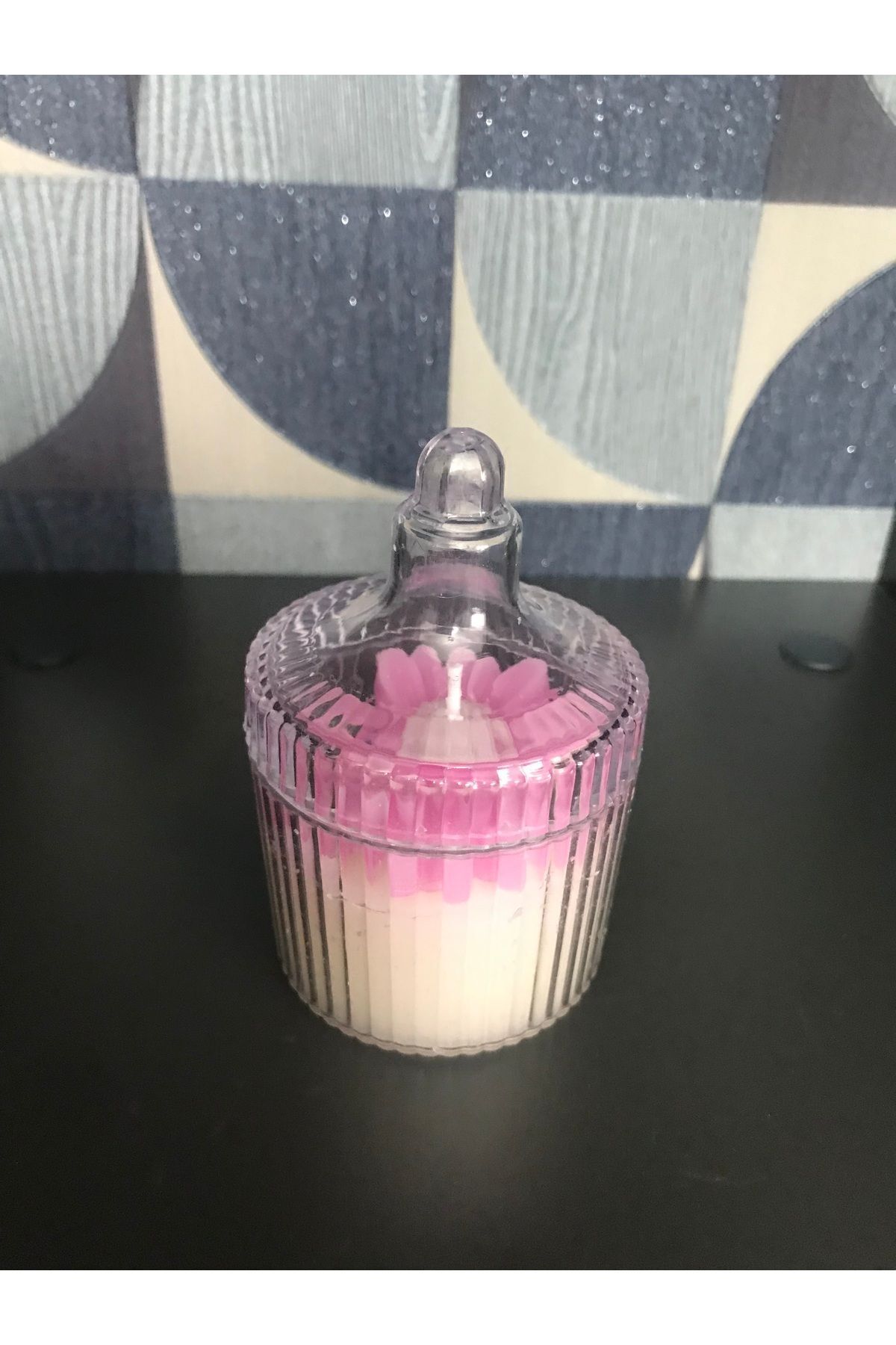 BlueDaisyCandle Kokulu PEMBE Papatya Mum MİKA Şekerlik 9 Adet  Sünnet, Doğum, Mevlüt, Söz Hediyelik, DOĞUMGÜNÜ