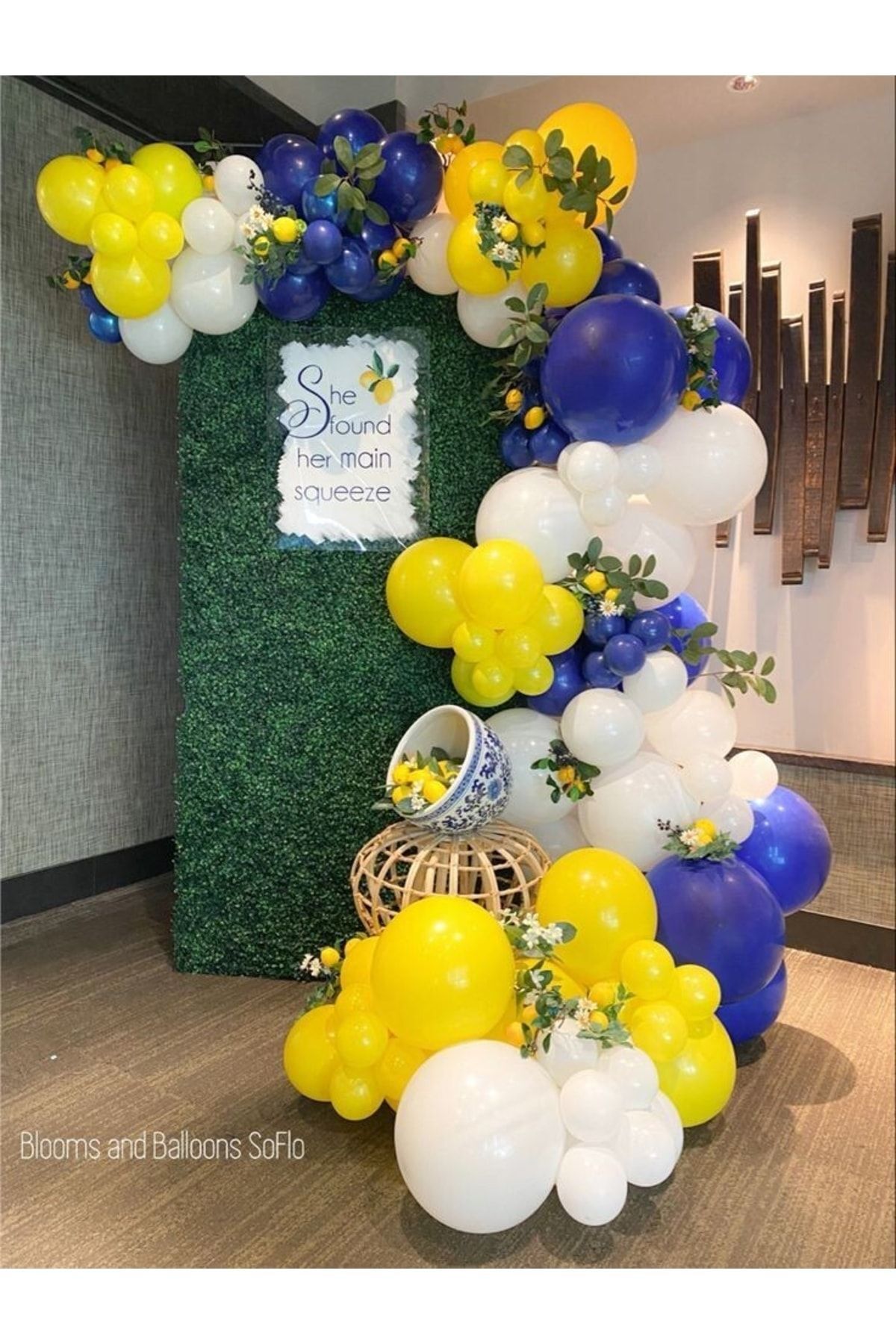 Lema Store 50adet Fenerbahçe Fb Balon Parti Konsept Doğum Günü Sarı Beyaz Lacivert
