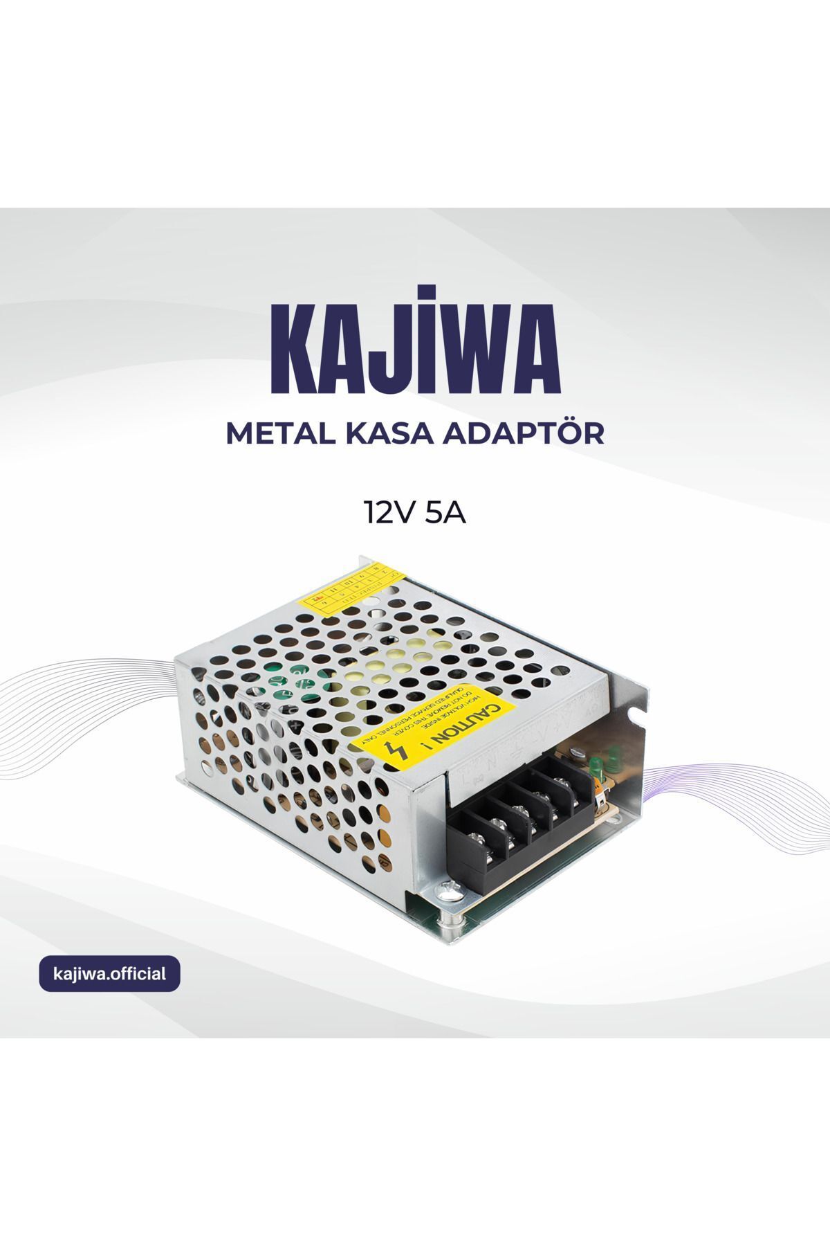 KAJİWA Mervesan 12v 5a Metal Kasa Adaptör - Trafo 60 Watt -mrwpower