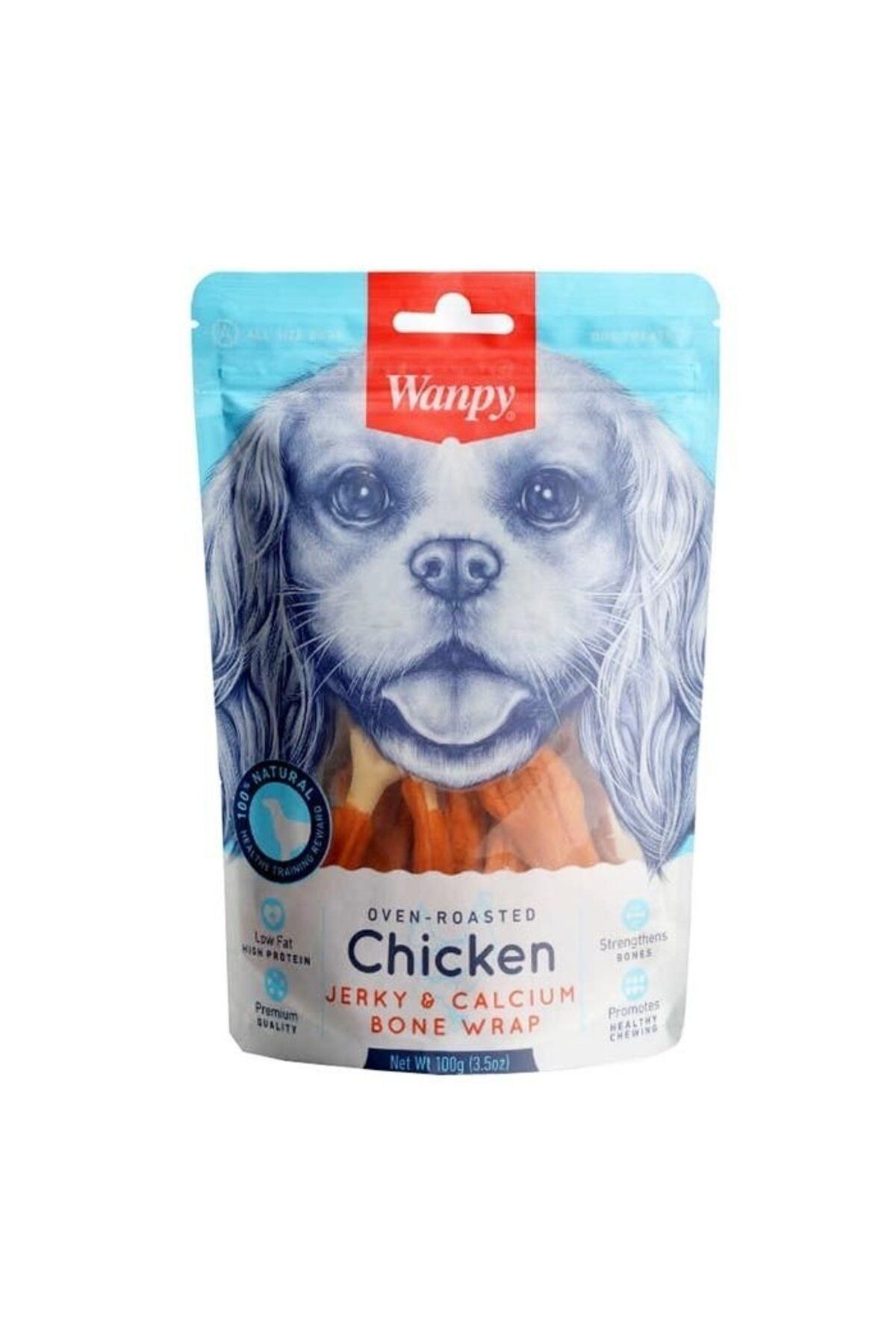 Wanpy Kalsiyumlu Gerçek Tavuk Köpek Ödül Maması 100 gr