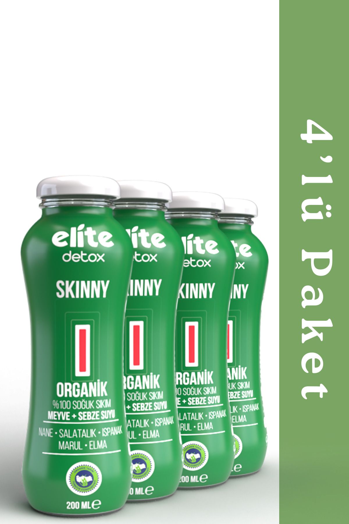 Elite Naturel Organik Detox Skinny 4lü Paket