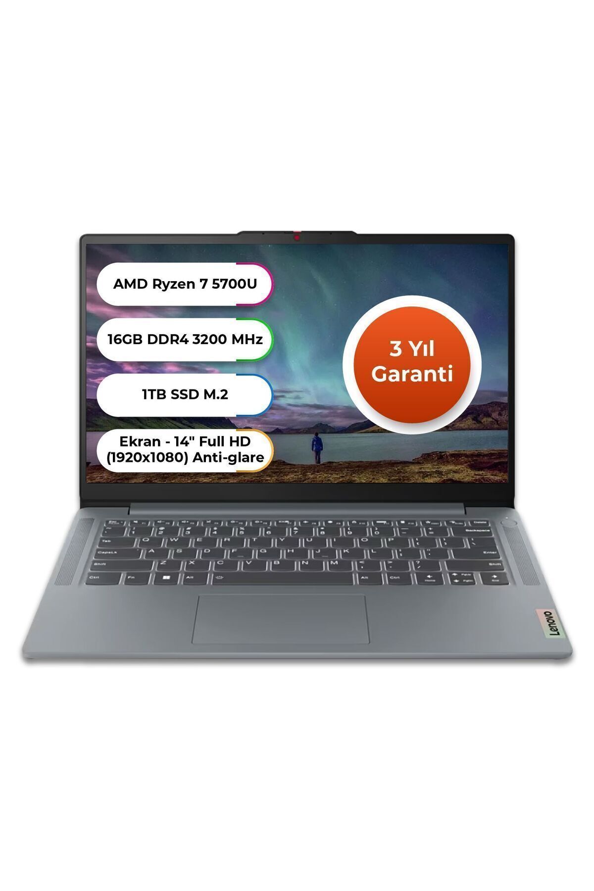 LENOVO Ideapad 1 Amd Ryzen™ 7 5700u 16 Gb 1 Tb Ssd Freedos 14 Inç 82r3007dtx