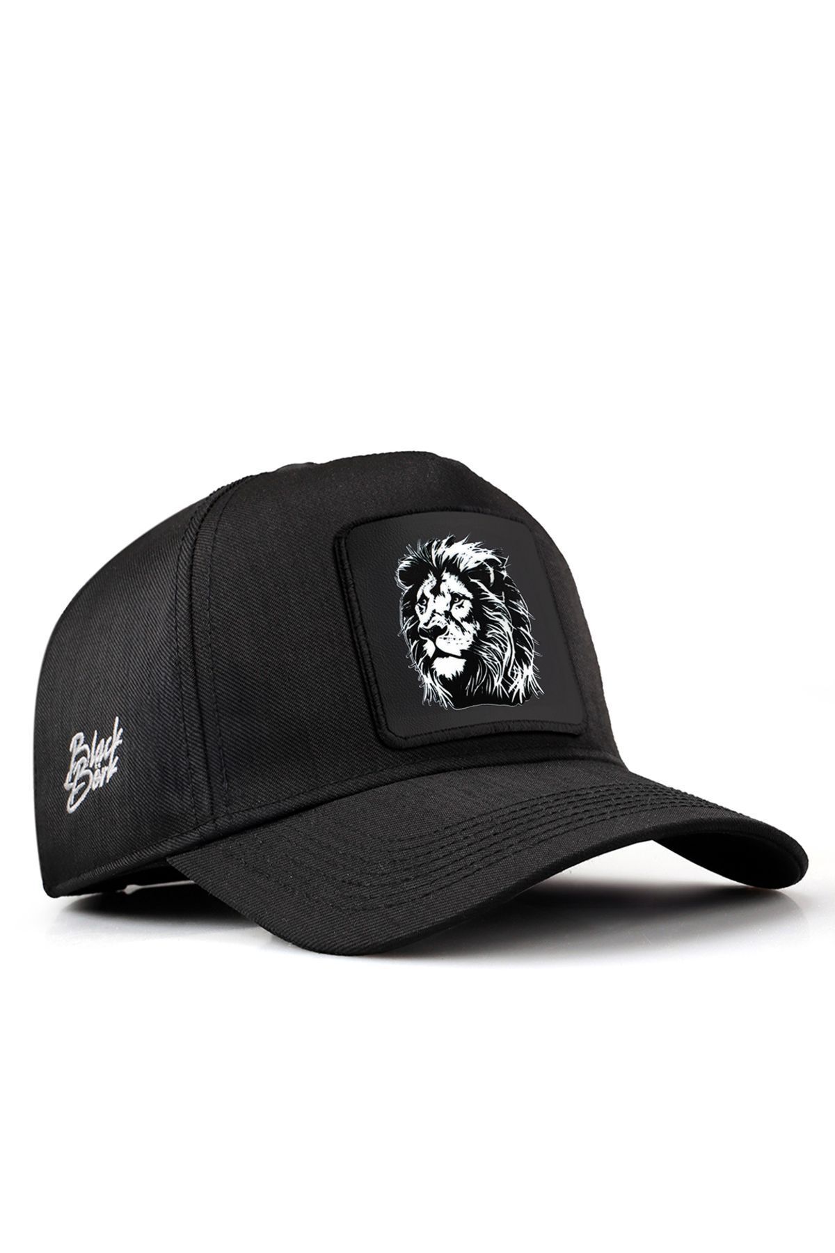 BlackBörk V1 Baseball Aslan - 7 Kod Logolu Unisex Siyah Cordura Kumaş Şapka (CAP)