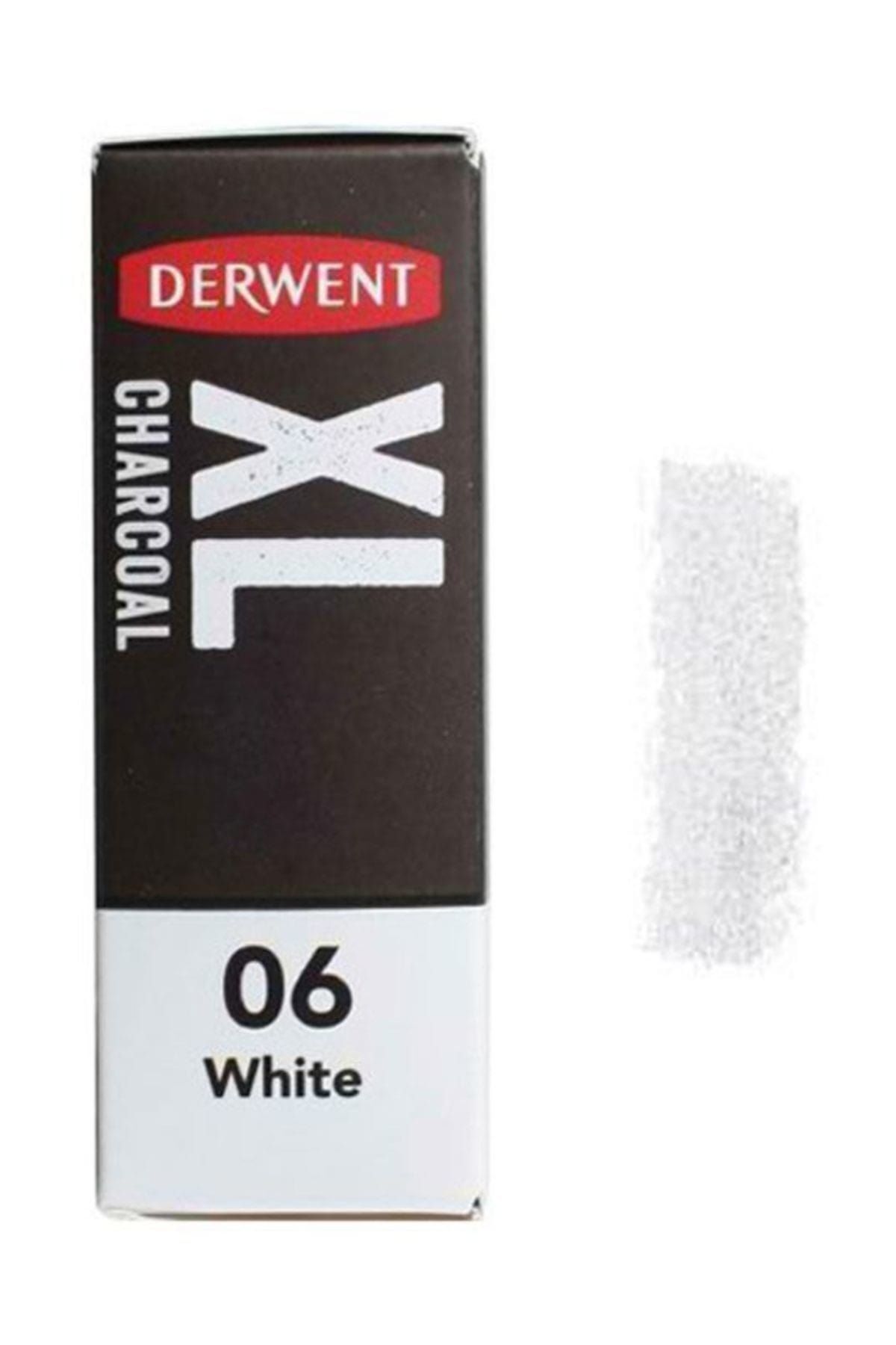 Derwent XL Charcoal Blocks Kalın Füzen 06 White