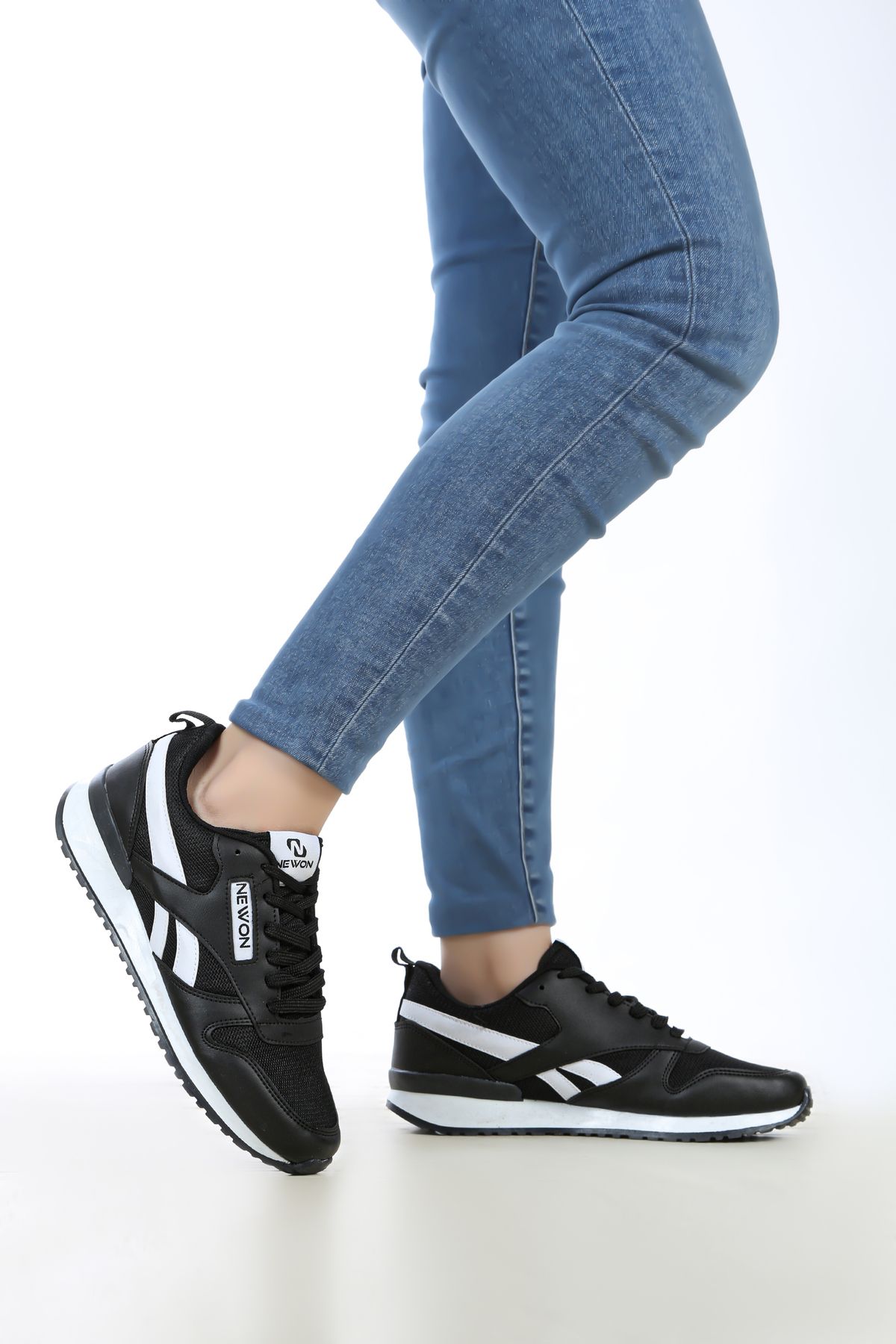 Newon Unisex Bağcıklı Günlük Rahat Taban Şık Tasarım Yürüyüş Casual Sneaker Spor Ayakkabı