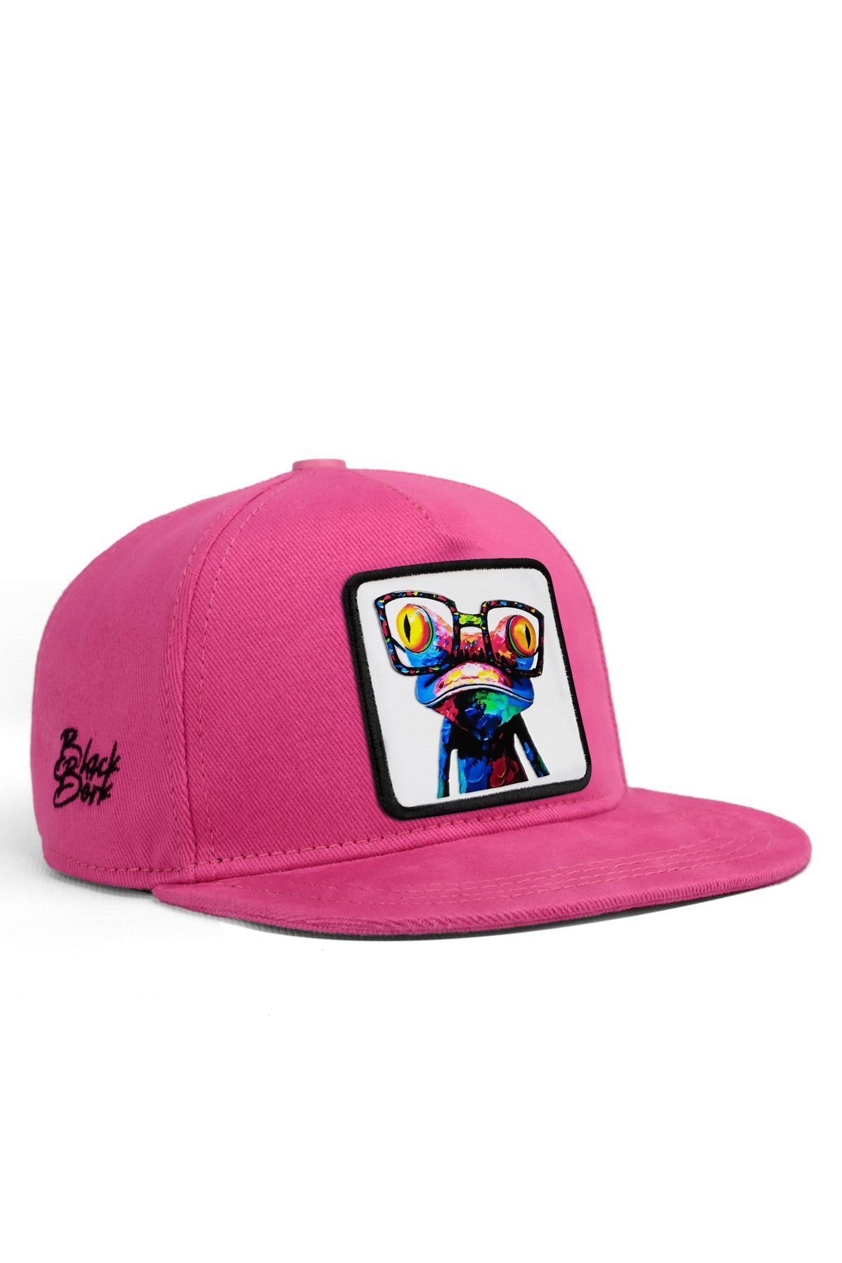 BlackBörk V1 Hip Hop Kids Bukalemun - 1bs Kod Logolu Unisex Pembe Çocuk Şapka (CAP)