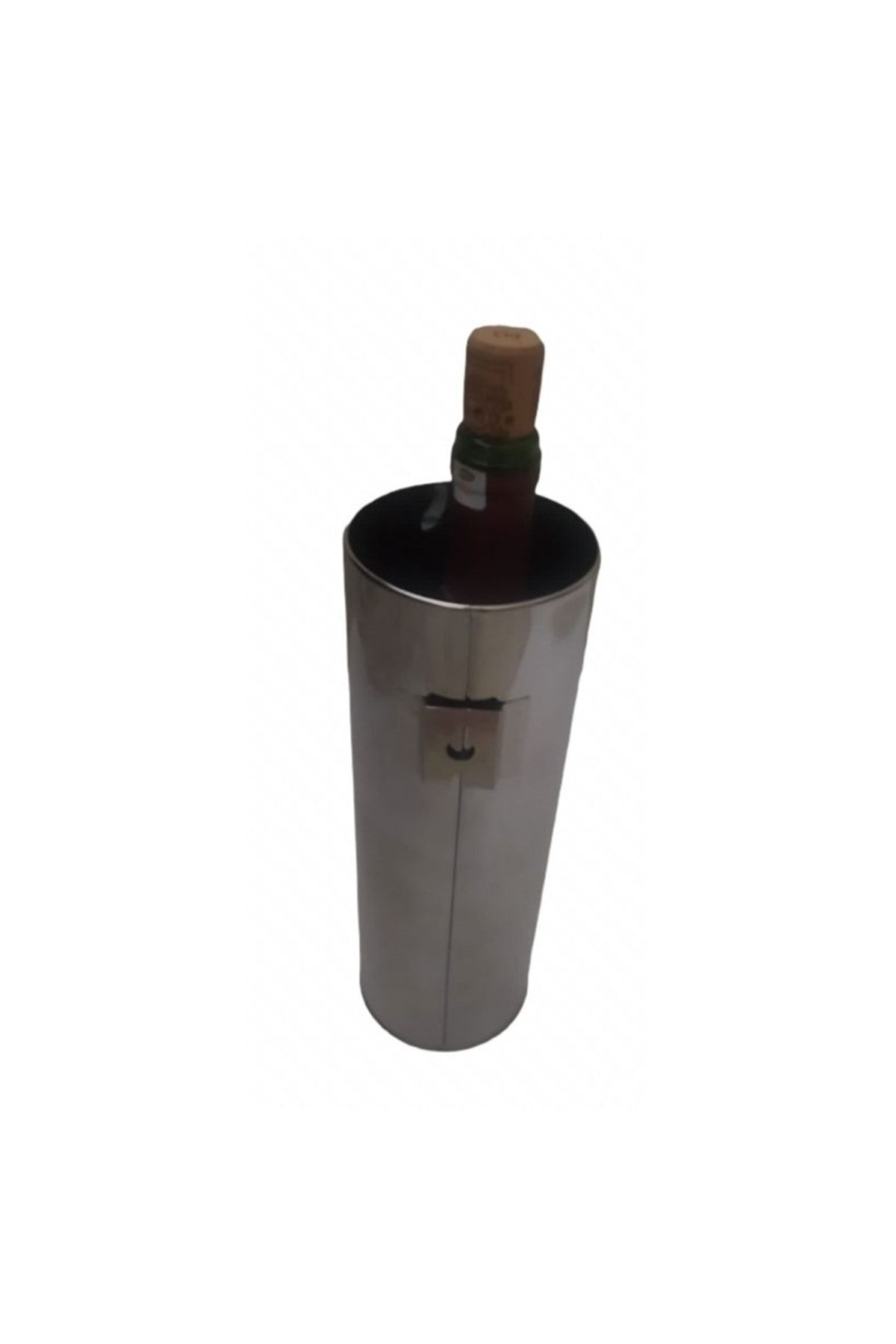 Bahat Paslanmaz Çelik Şarap Soğutucu Duvara Askılı Çiçeklik Vazo 26,5 Cm