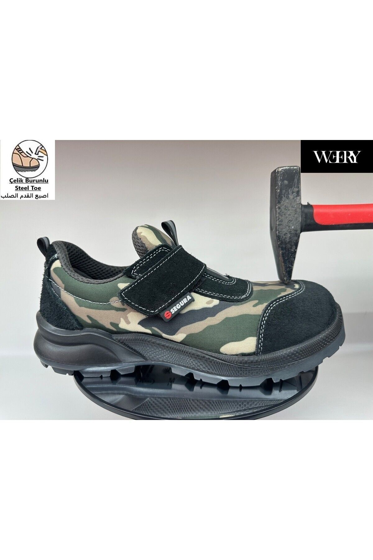 e&e Mekap Segura Sgr 511 S1 Nefes Alan Süet Deri Hafif Rahat Yazlık Çelik Burun Spor Model İş Ayakkabısı