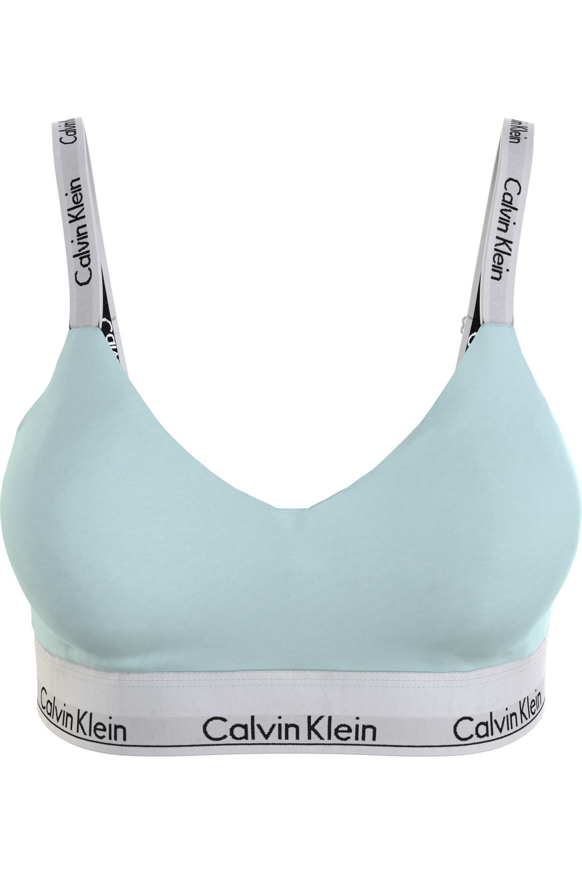 Calvin Klein Kadın Marka Logolu Elastik Bantlı Günlük Kullanıma Uygun Mavi Spor Sütyeni 000qf7059e-lkw