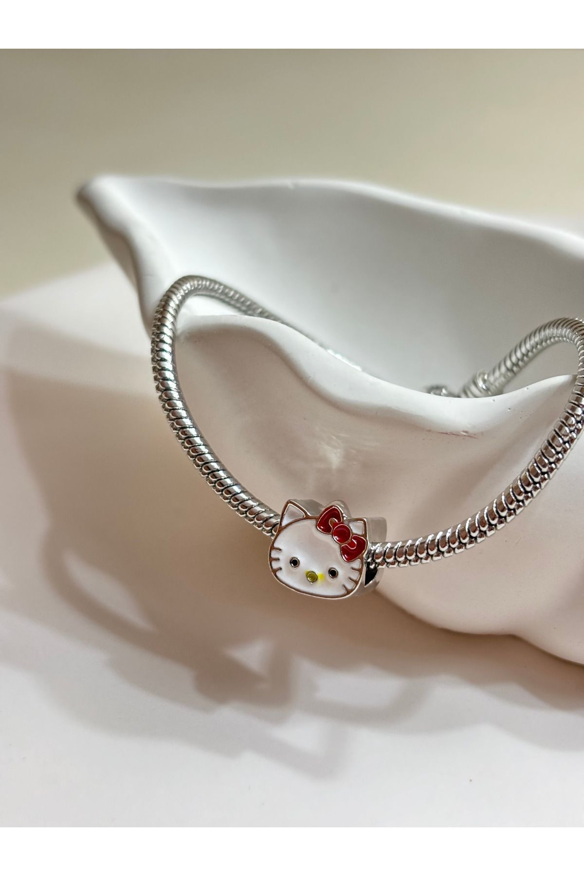 sheyajewellery Kadın Pandora Hello Kitty Model Çelik Charm