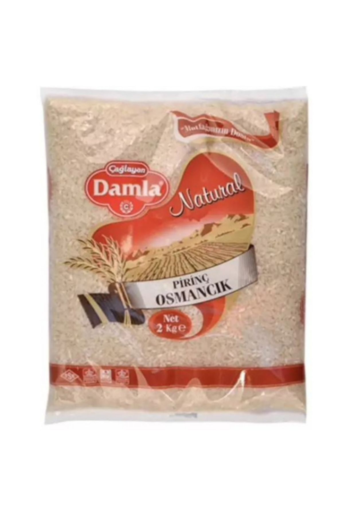 Damla Osmancık Pirinç 2000 Gr. (BAKLİYAT) (24'LÜ)