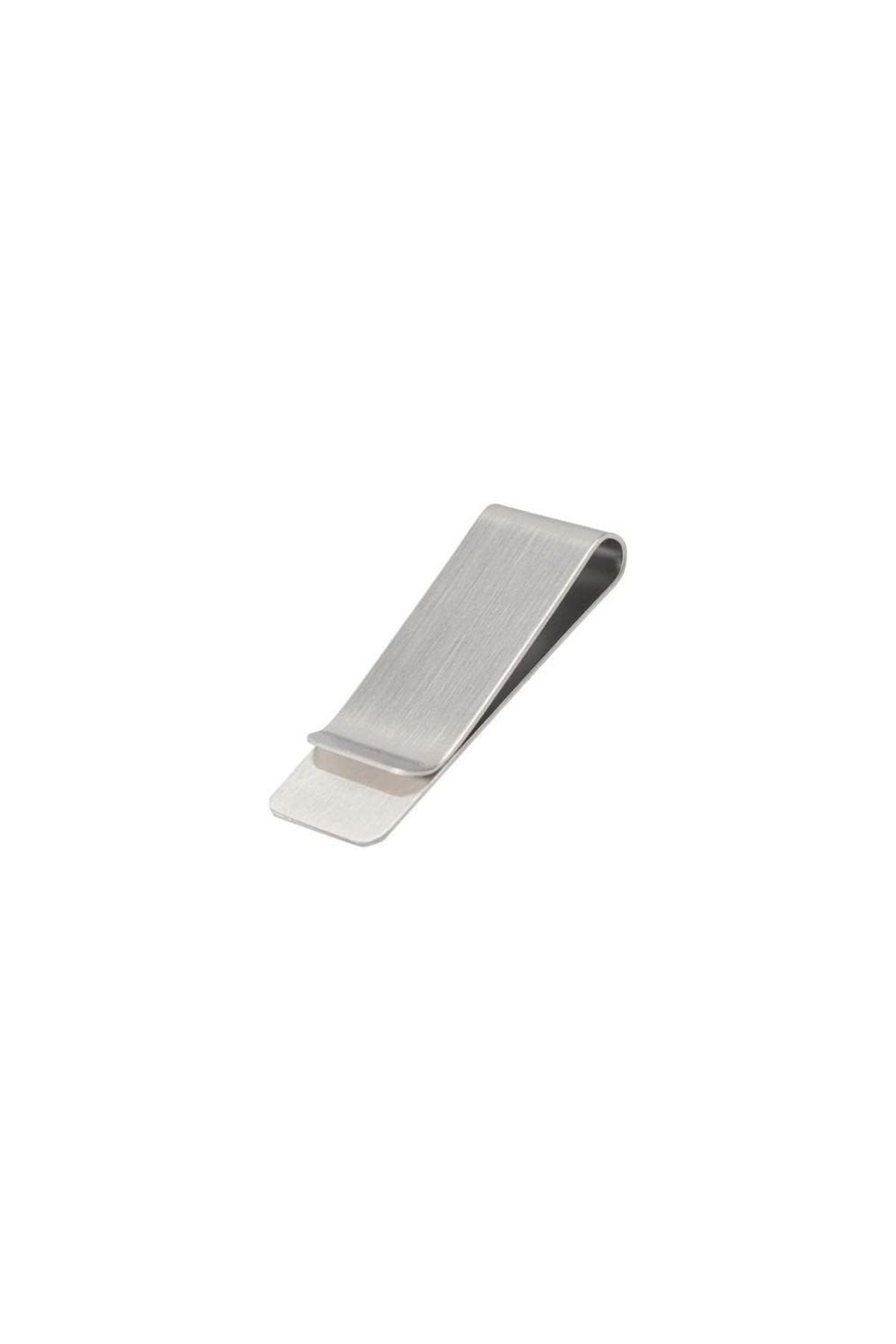 Spelt Metal Kağıt Para Tokası Kart Tutucu Klips Cüzdan Ataş Gümüş 5cm X 1,5cm Küçük Boy