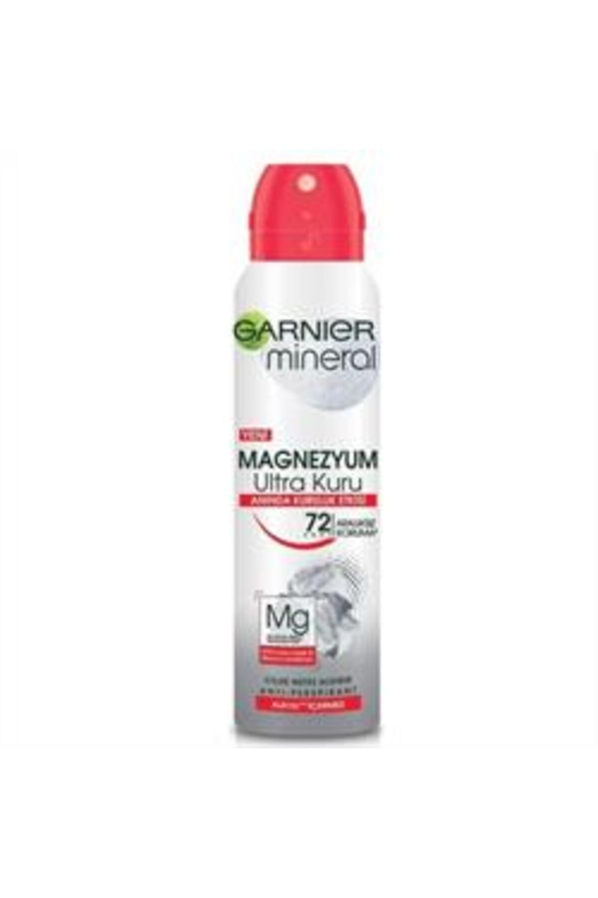 Garnier ( KİL MASKESİ HEDİYE ) Garnier Mineral Magnezyum Ultra Kuru Deodorant 150ml ( 1 ADET )