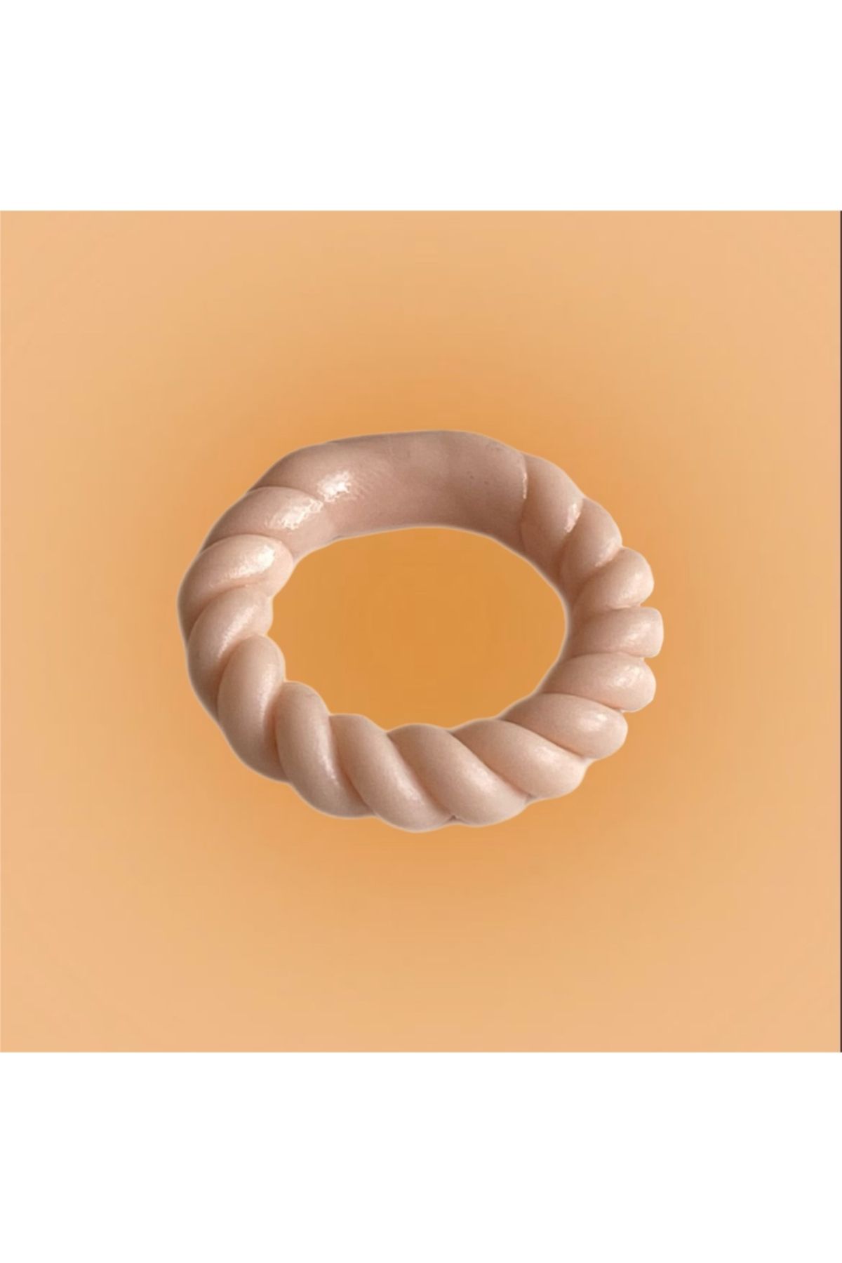 Charmzy Handmade Swirl Clay Ring Thin El Yapımı Polimer Kil Yüzük