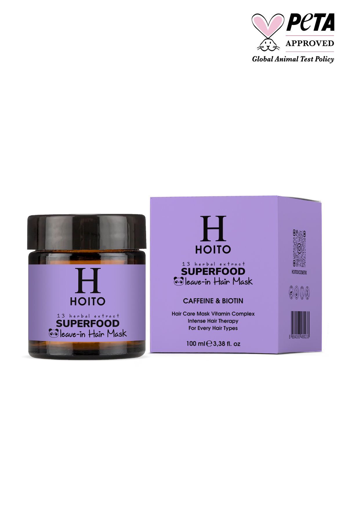 Hoito Superfood Leave-ın Hair Mask 100ml - Besleyici Durulanmayan Saç Bakım Maskesi