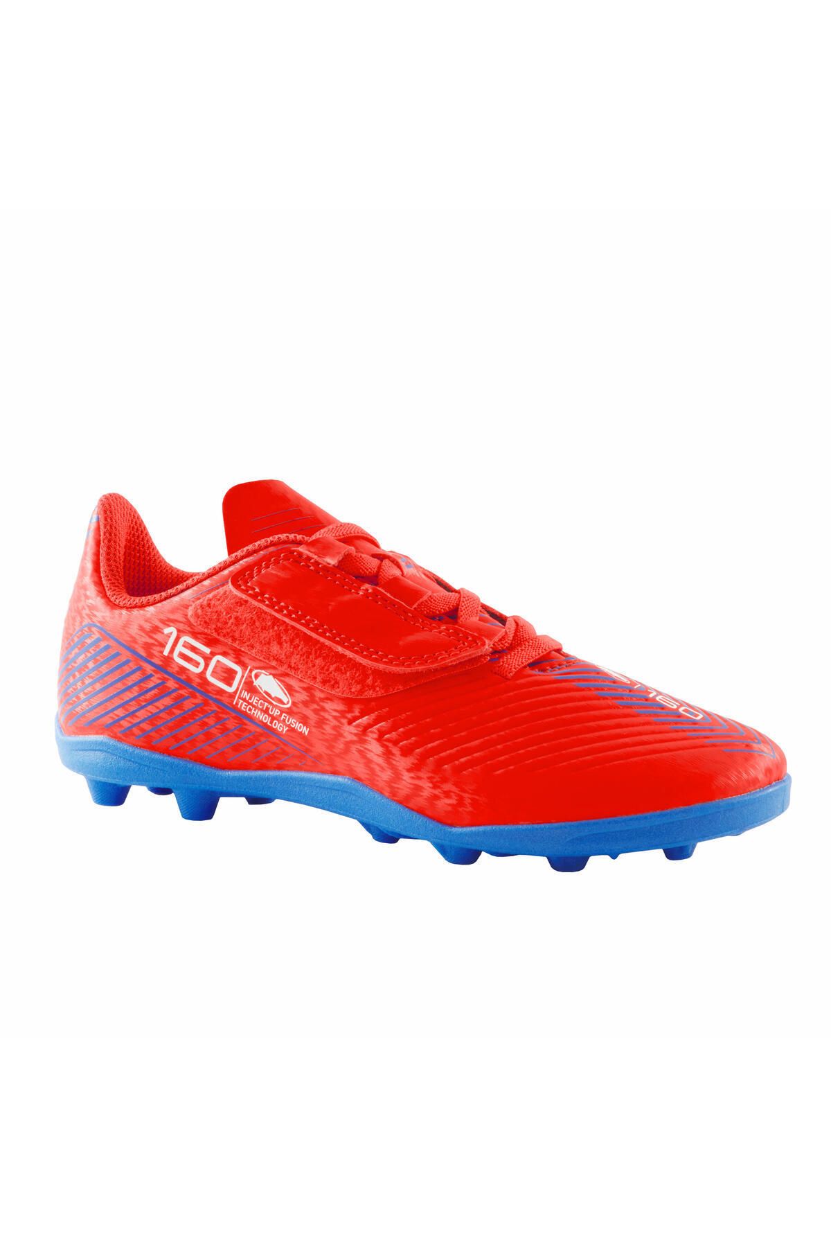 Decathlon Çocuk Krampon / Futbol Ayakkabısı - Kırmızı - 160 Easy AG/FG