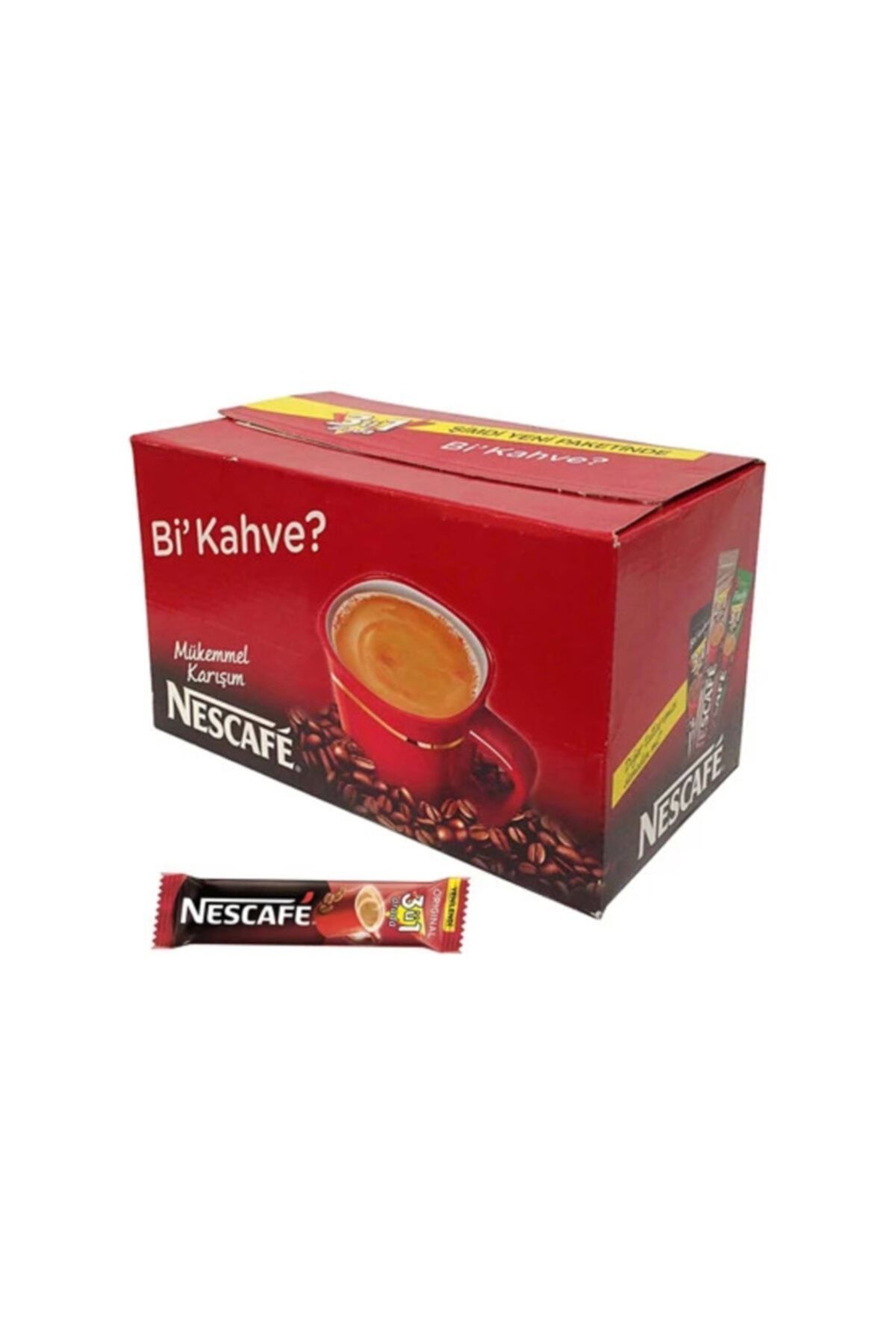 Nescafe Nescafé 3'ü 1 Arada Original 96x17.5 gr Çoklu Paket 1 Paket