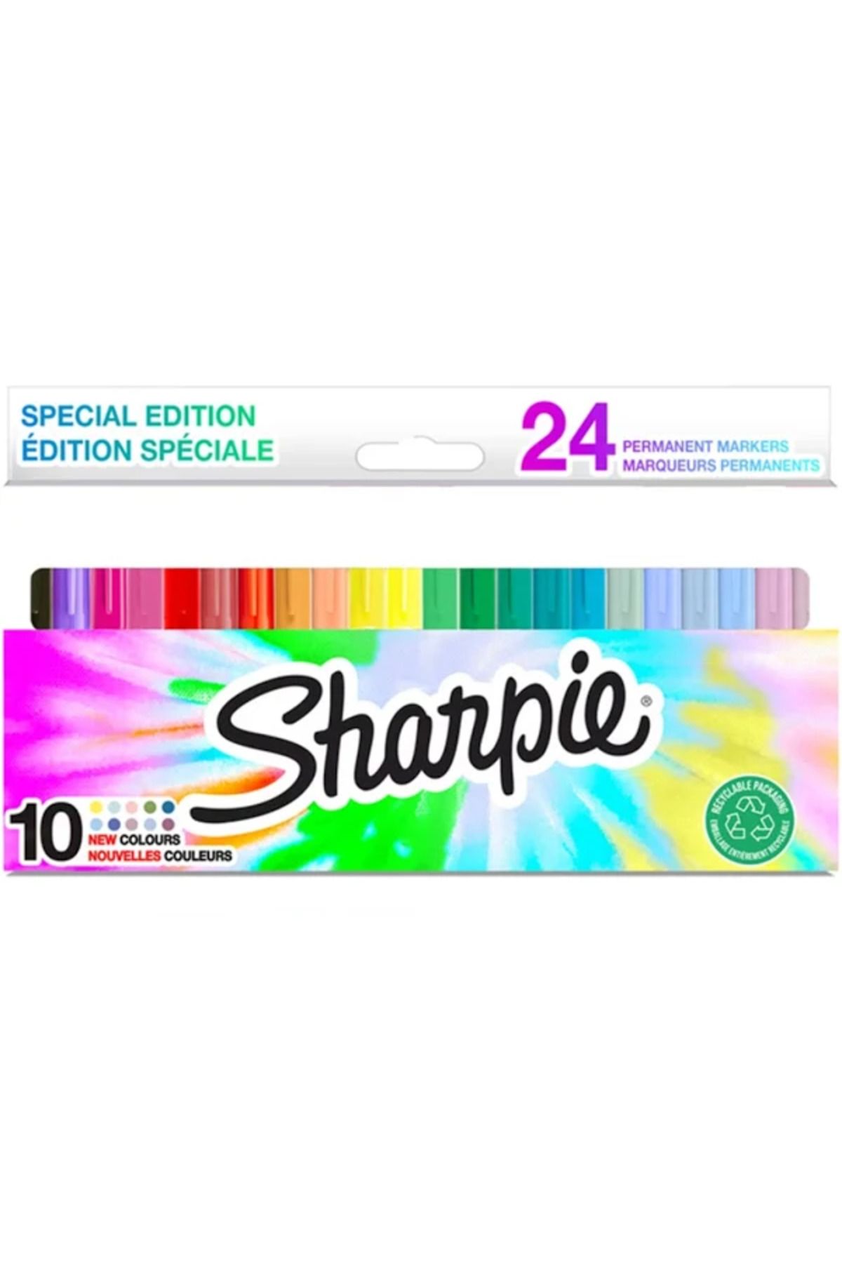 Sharpie Permanent Markör Fine 24'lü Karışık Renk Set