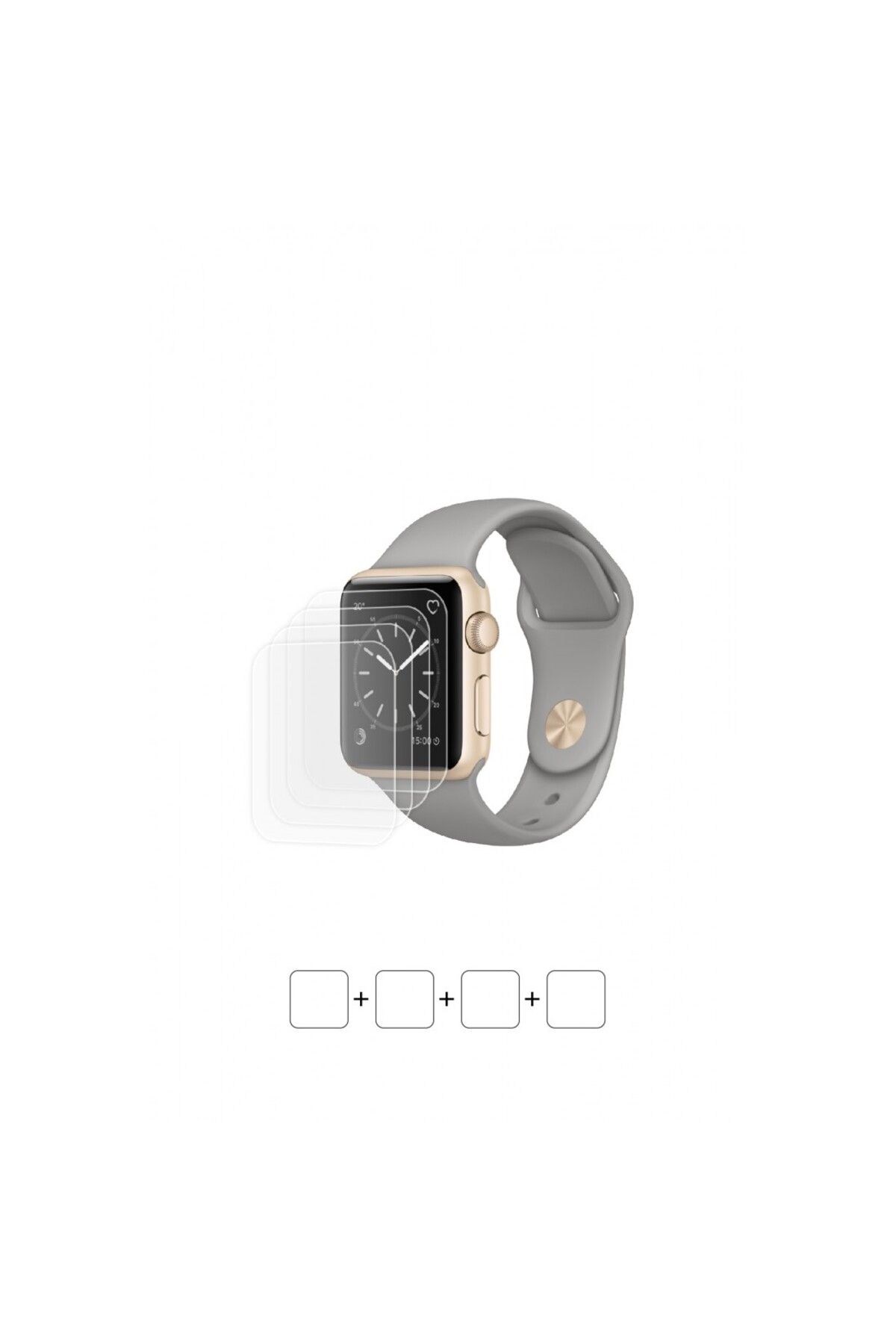 Wrapsol Apple Watch Series 1 38 mm Akıllı Saat Ekran Koruyucu Poliüretan Film