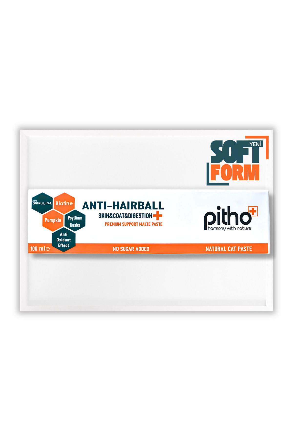 Pitho Anti Hairball Premium Support - Tüy Yumağı Önleyici Sindirim Destekleyici Kedi Maltı