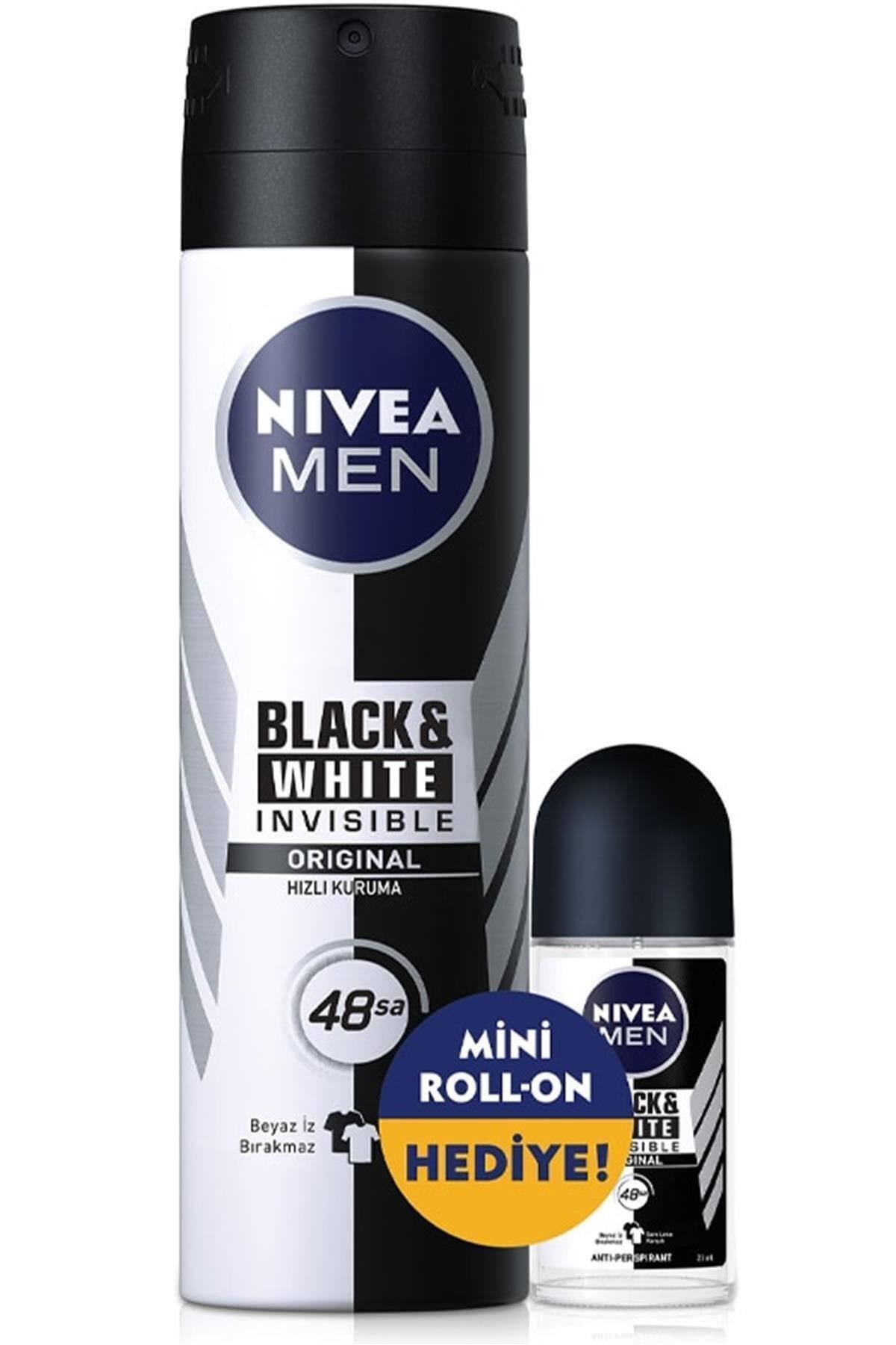NIVEA Men Black & White Invisible Erkek Deodorant Sprey