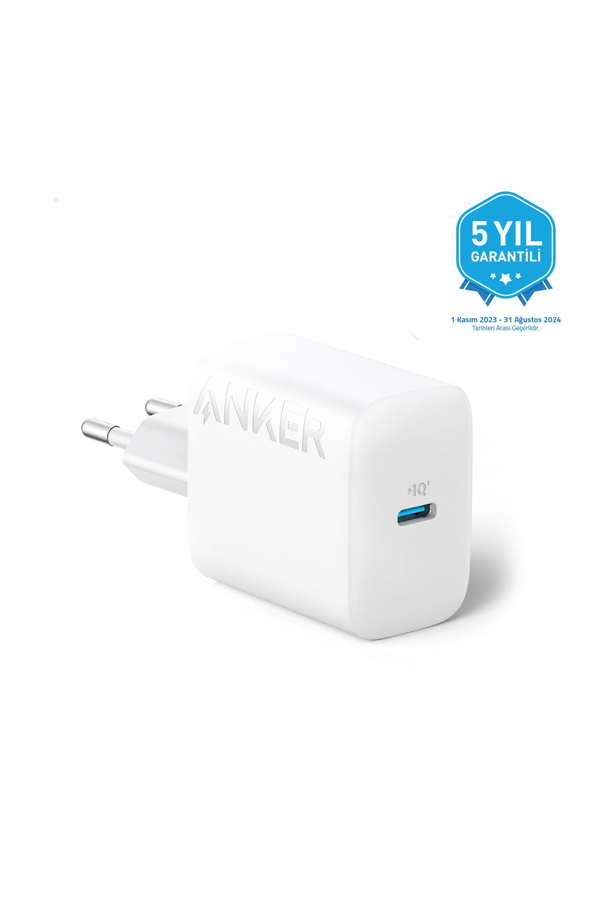 Anker 20w Usb-c Hızlı Şarj Adaptörü- A2347 - Beyaz ( Türkiye Garantili)