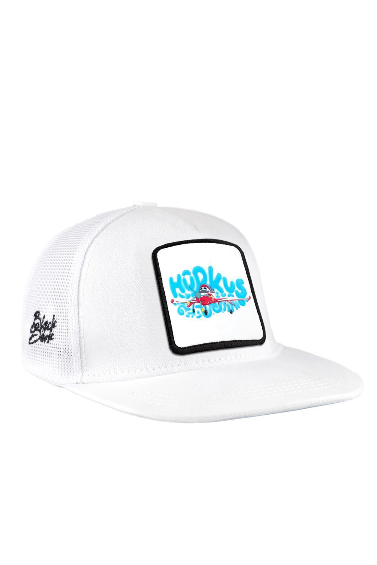 BlackBörk V1 Trucker Hip Hop Kids Bulutların Arasında Hürkuş Lisanlı Beyaz Çocuk Şapka