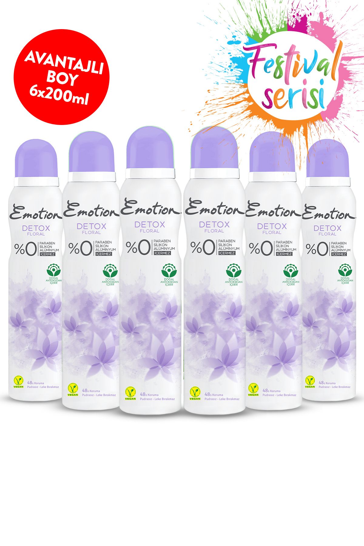 Emotion Detox Floral Deodorant 6x200 Ml