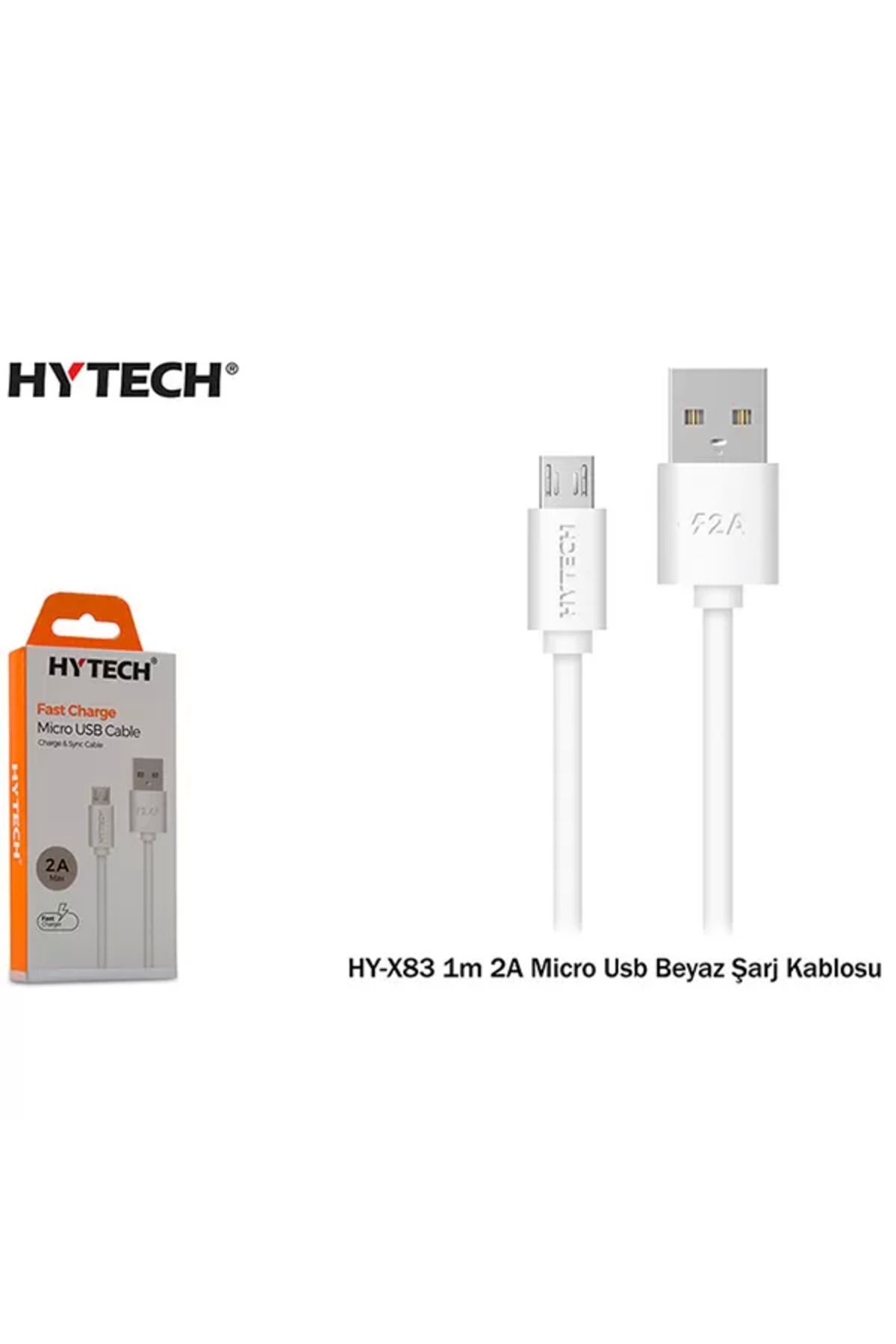 Hytech Hyx83 1m 2a Micro Usb Siyah Şarj Kablosu
