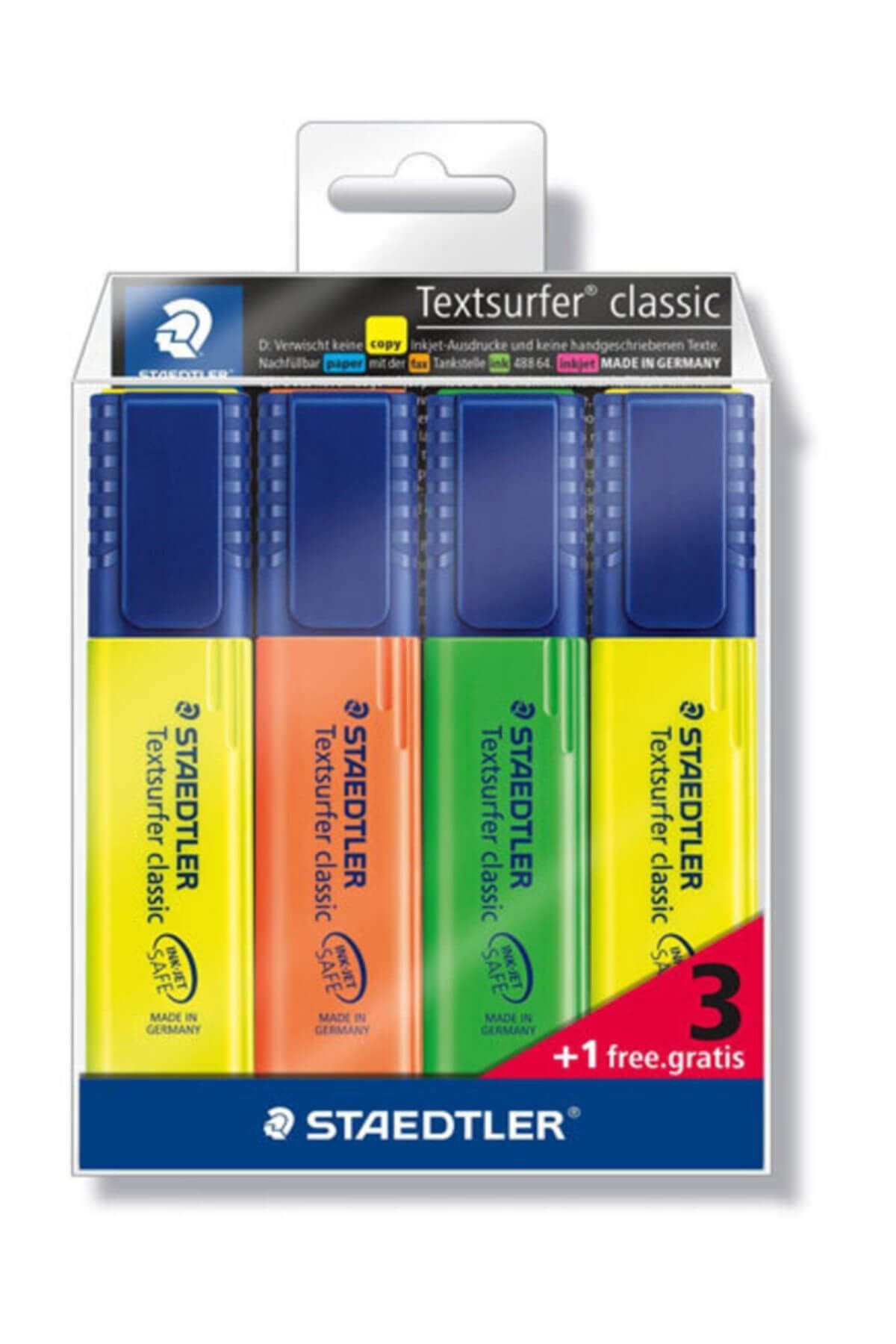 Staedtler Textsurfer Classic Fosforlu Kalem 4 Renk 364 S Wp4P /