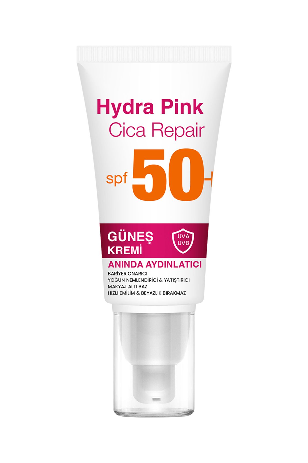 PROCSIN Hydra Pink (PEMBE) Spf50+ Bariyer Güçlendirici Cam Cilt Güneş Kremi PA++++