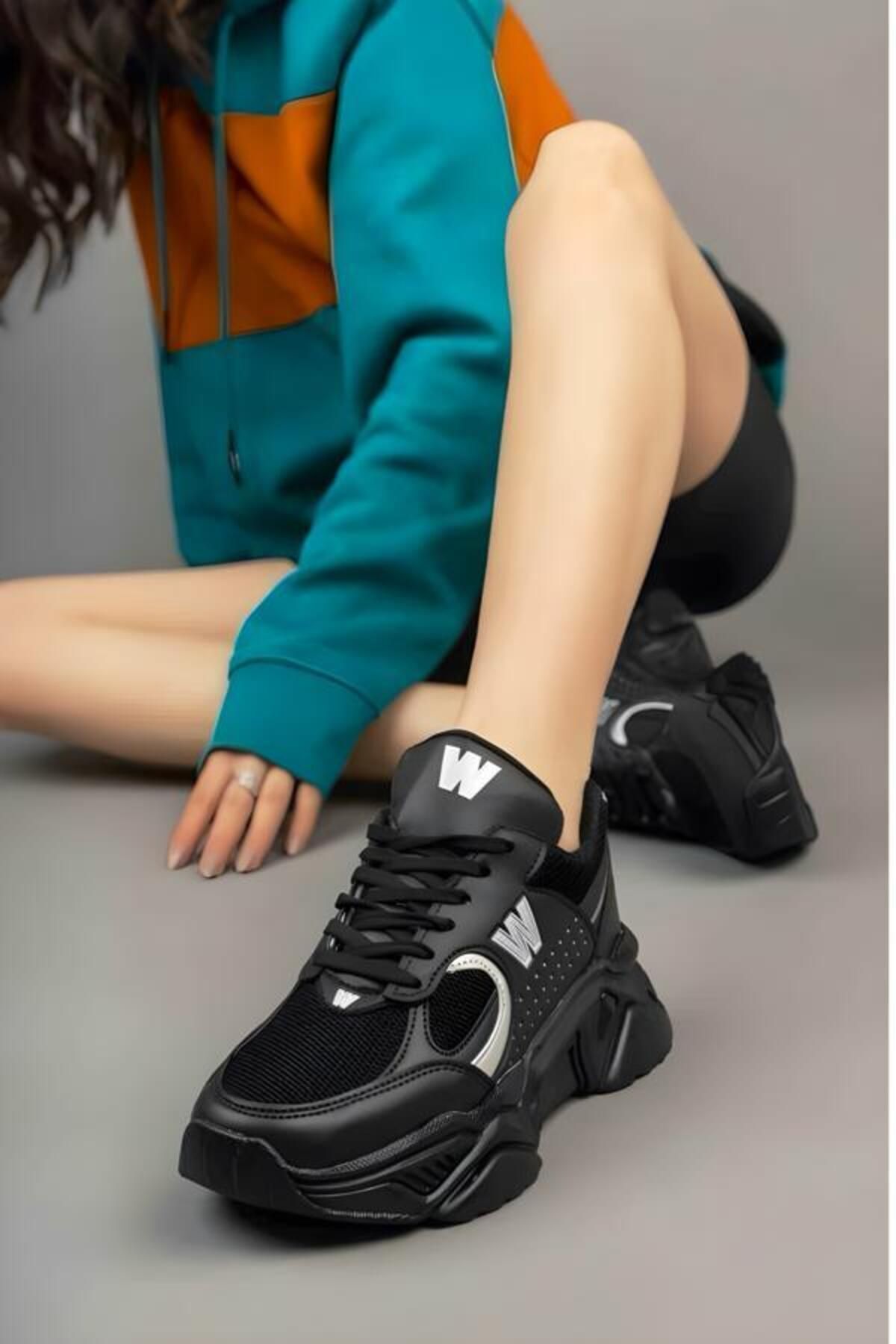 Oksit Pw W01 Ultra Poli Kalın Taban Kadın Sneaker