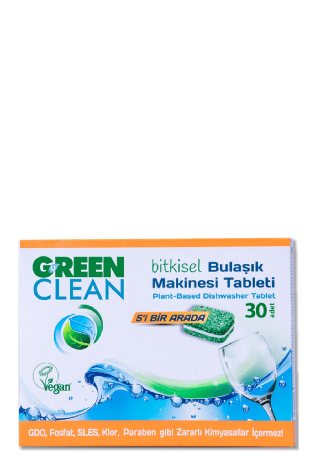 Green Clean Bitkisel Tablet Bulaşık Deterjanı 30 Tablet