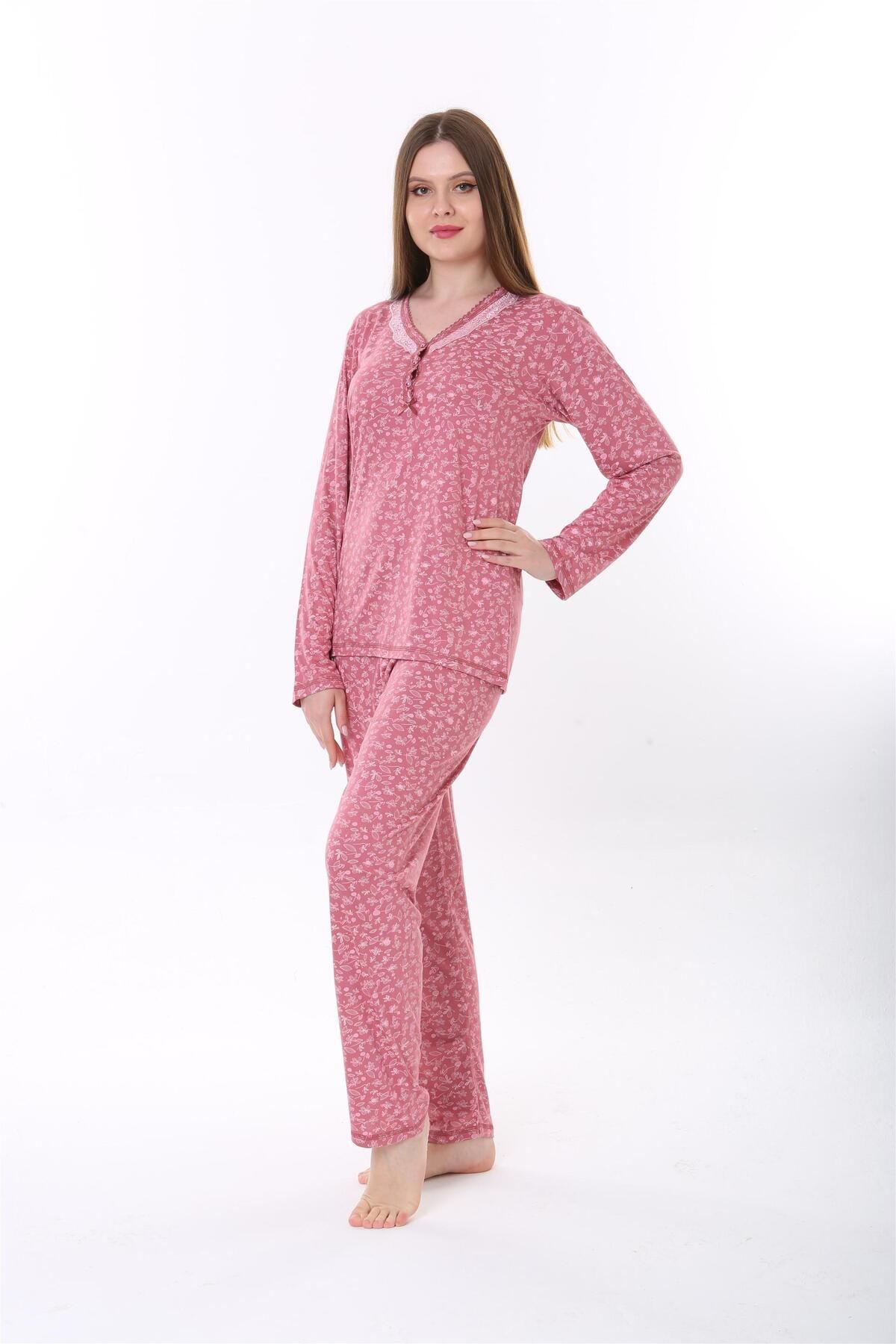 Etoile Bambu Uzun Kol Kadın Pijama Takımı 73019