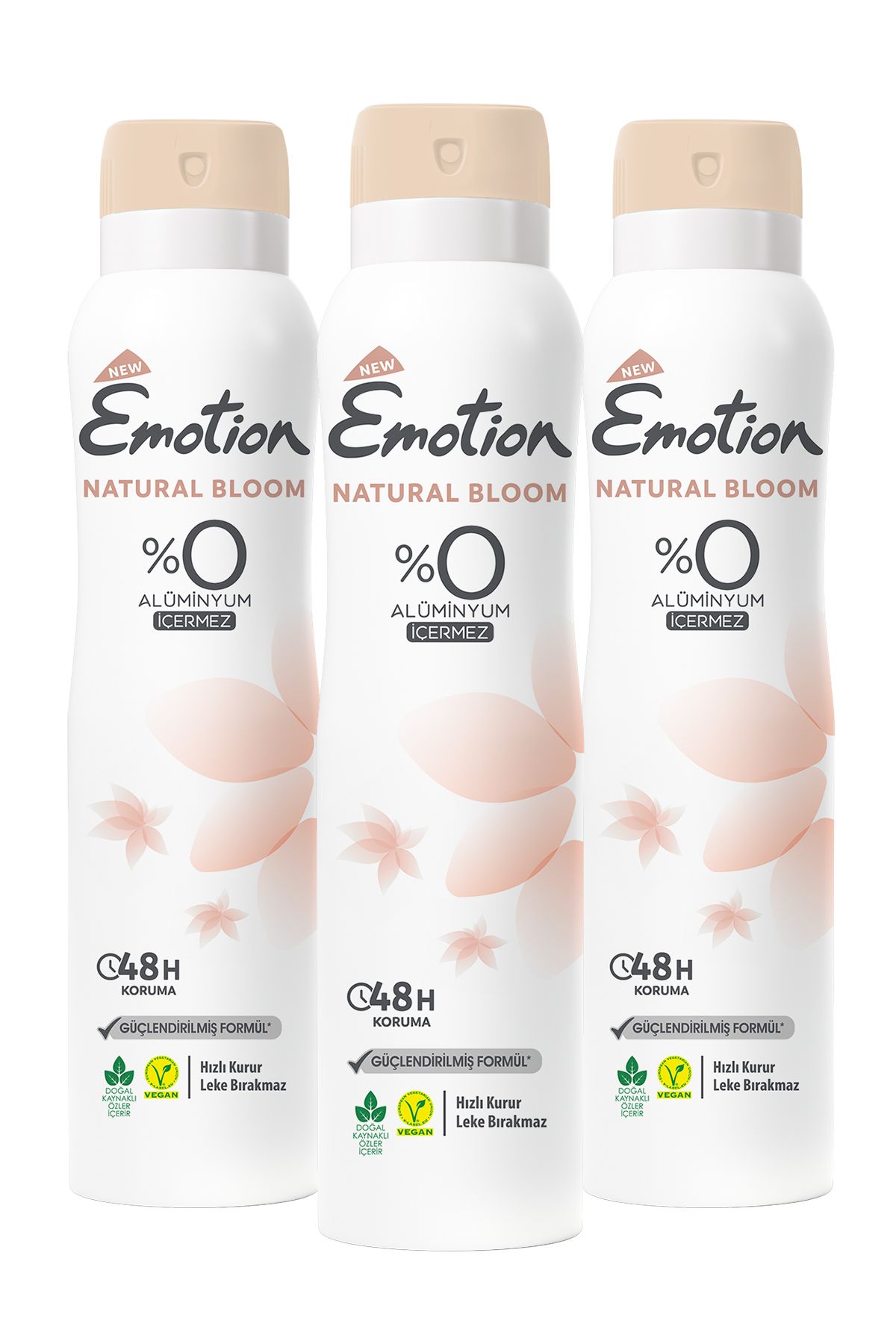Emotion Natural Bloom Deodorant 3x150ml