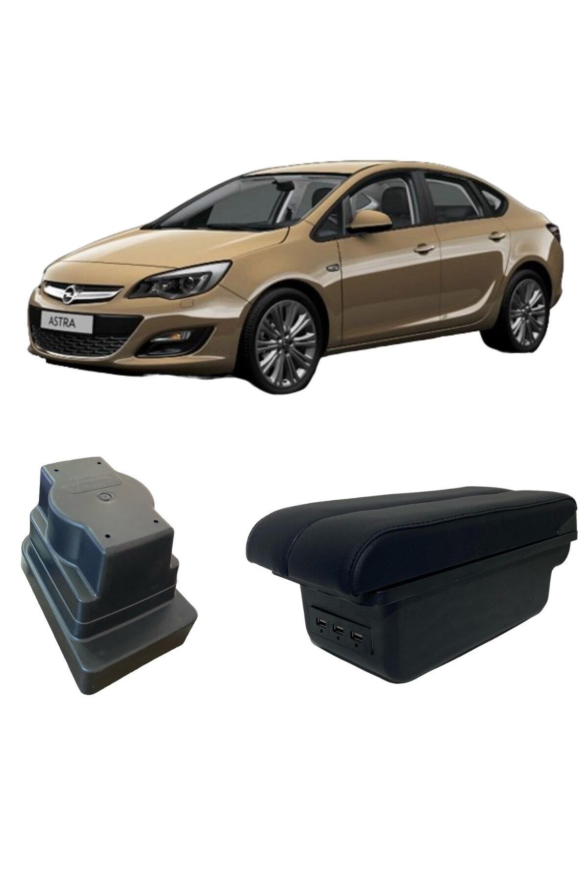 NKT GROUP Opel Astra J 2009-2015 Delmesiz Vidasız Kol Dayama Kolçak