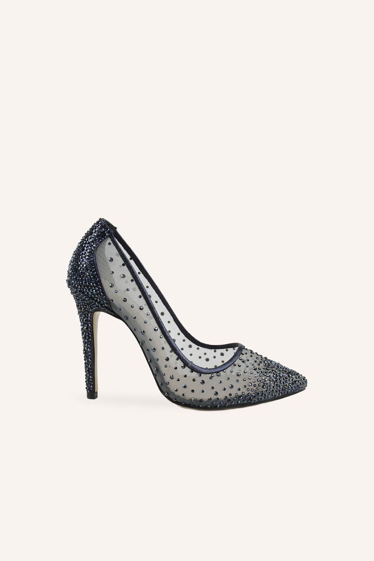 Marcatelli Lacivert Cinderella Yüksek Topuklu Ayakkabı