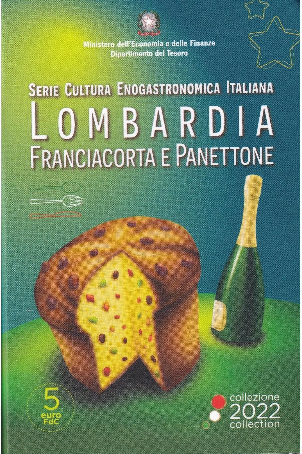 Benim Koleksiyonum İtalya 5 Avro, 2022 Yemek ve Şarap Kültürü - Franciacorta ve Panettone