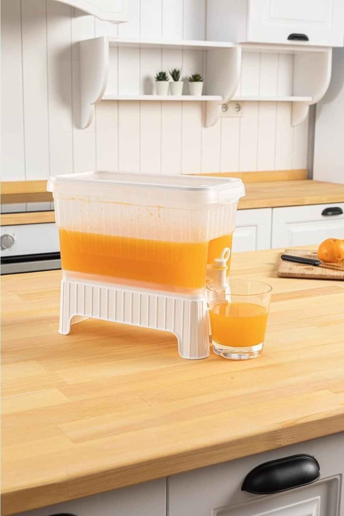 Store lt Musluklu Ve Ayaklı Buzdolabı Sebili Plastik Su Sebili Limonata Meşrubat Portakal Suyu Ayaklı