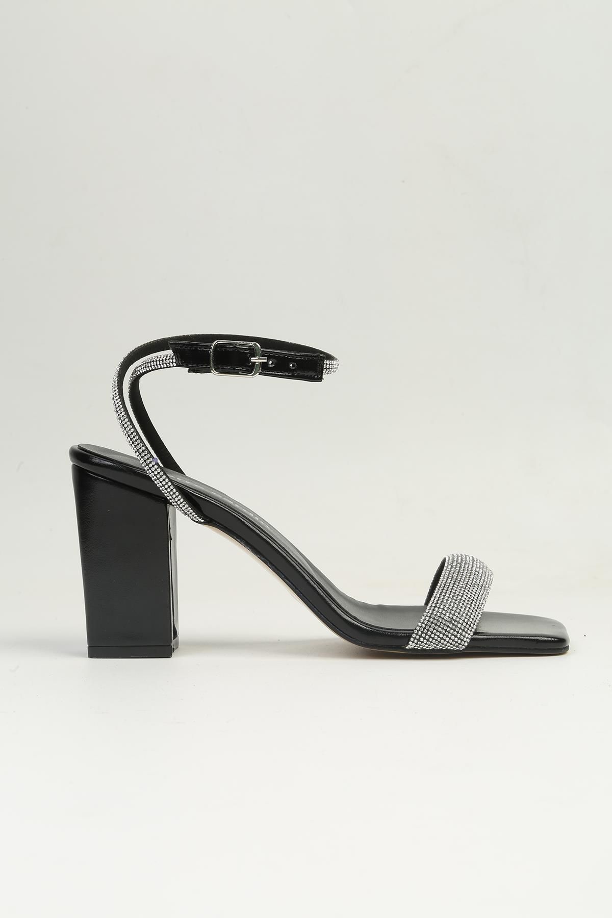 Pierre Cardin ® | PC-53056- 3959 Siyah-Kadın Topuklu Ayakkabı