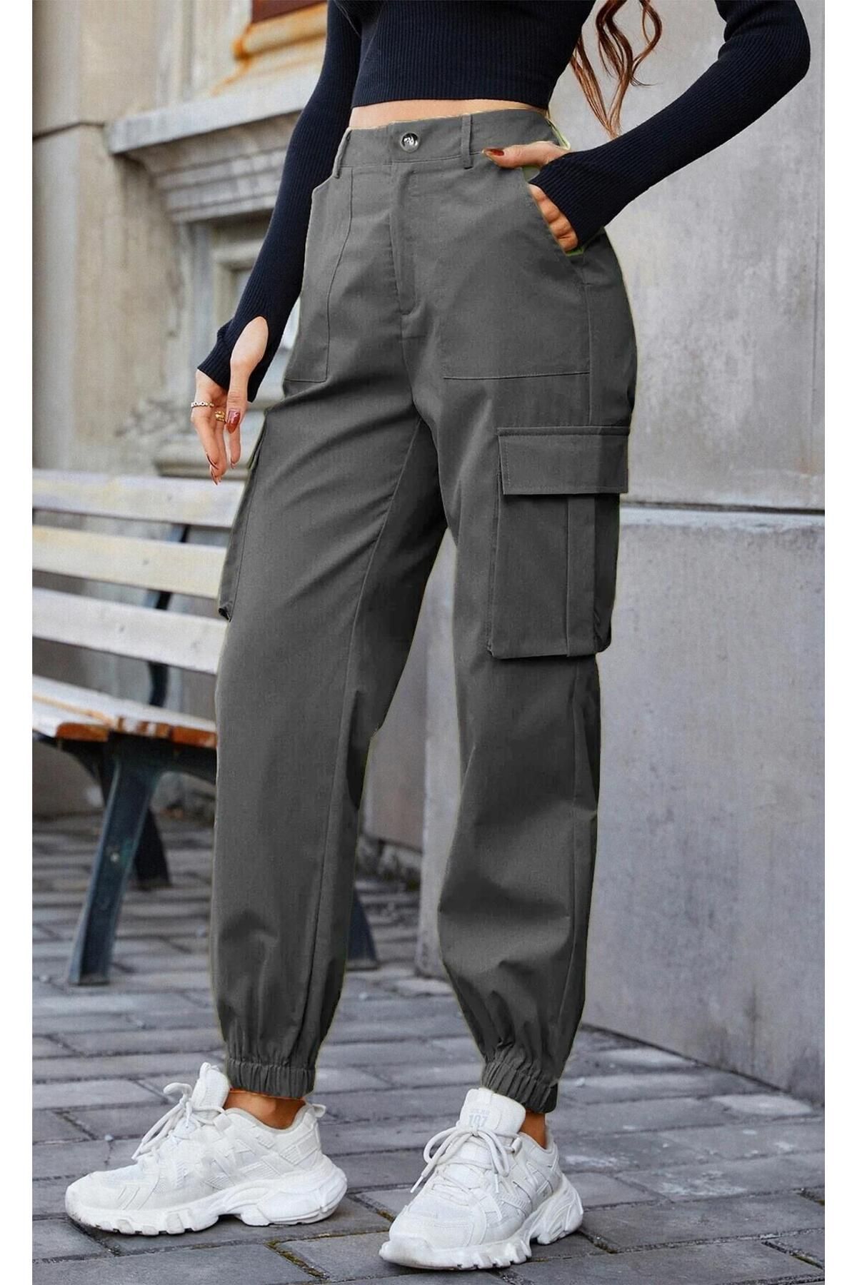 Ghassy Co Ghassy Co. Kadın Hiking Cargo Hızlı Kuruma Hafif Esnek Cepli Kargo Pantolon
