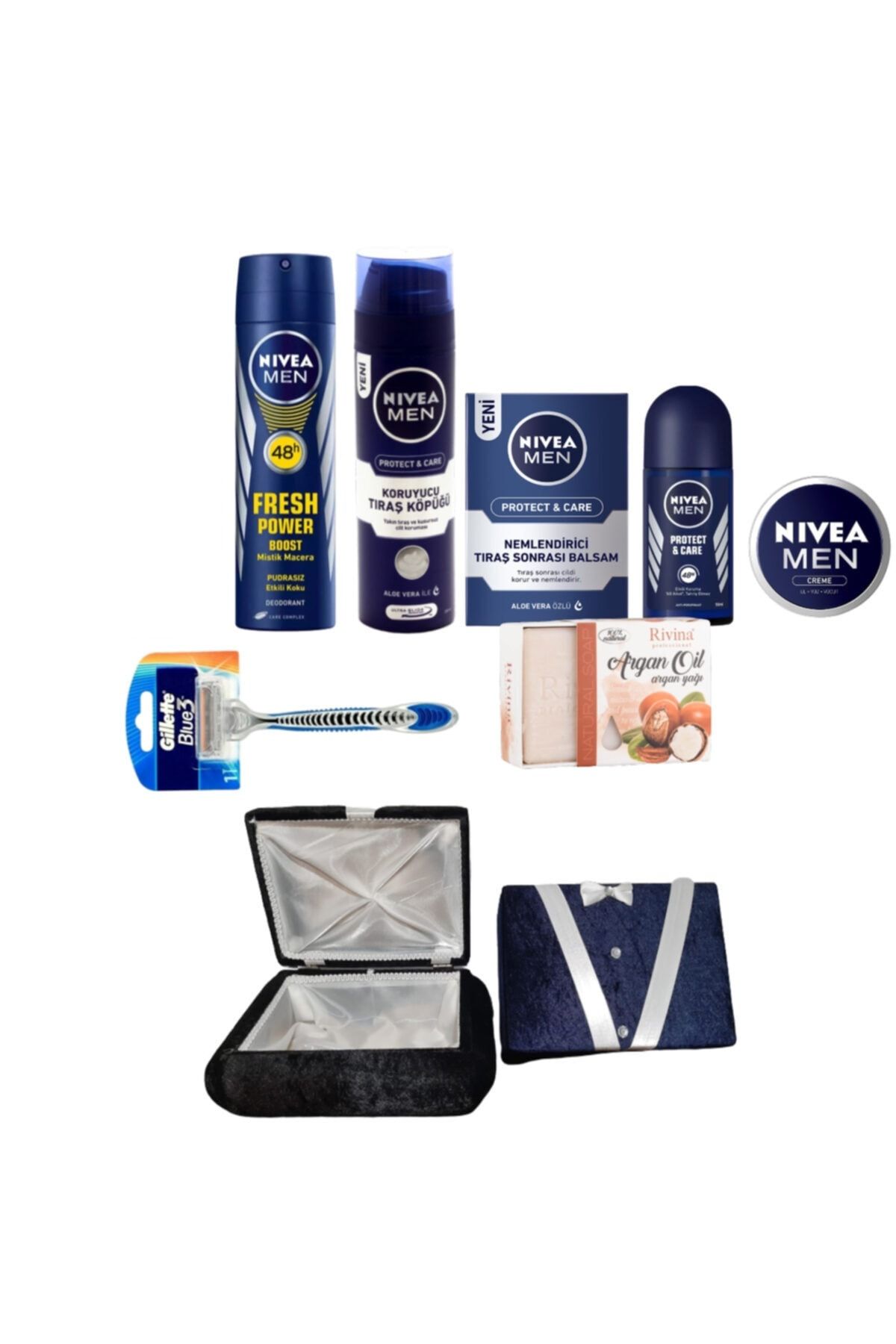 NIVEA Damat Bohçası Seti 9 Parça Cilt Bakım Çeyiz Bohça Seti