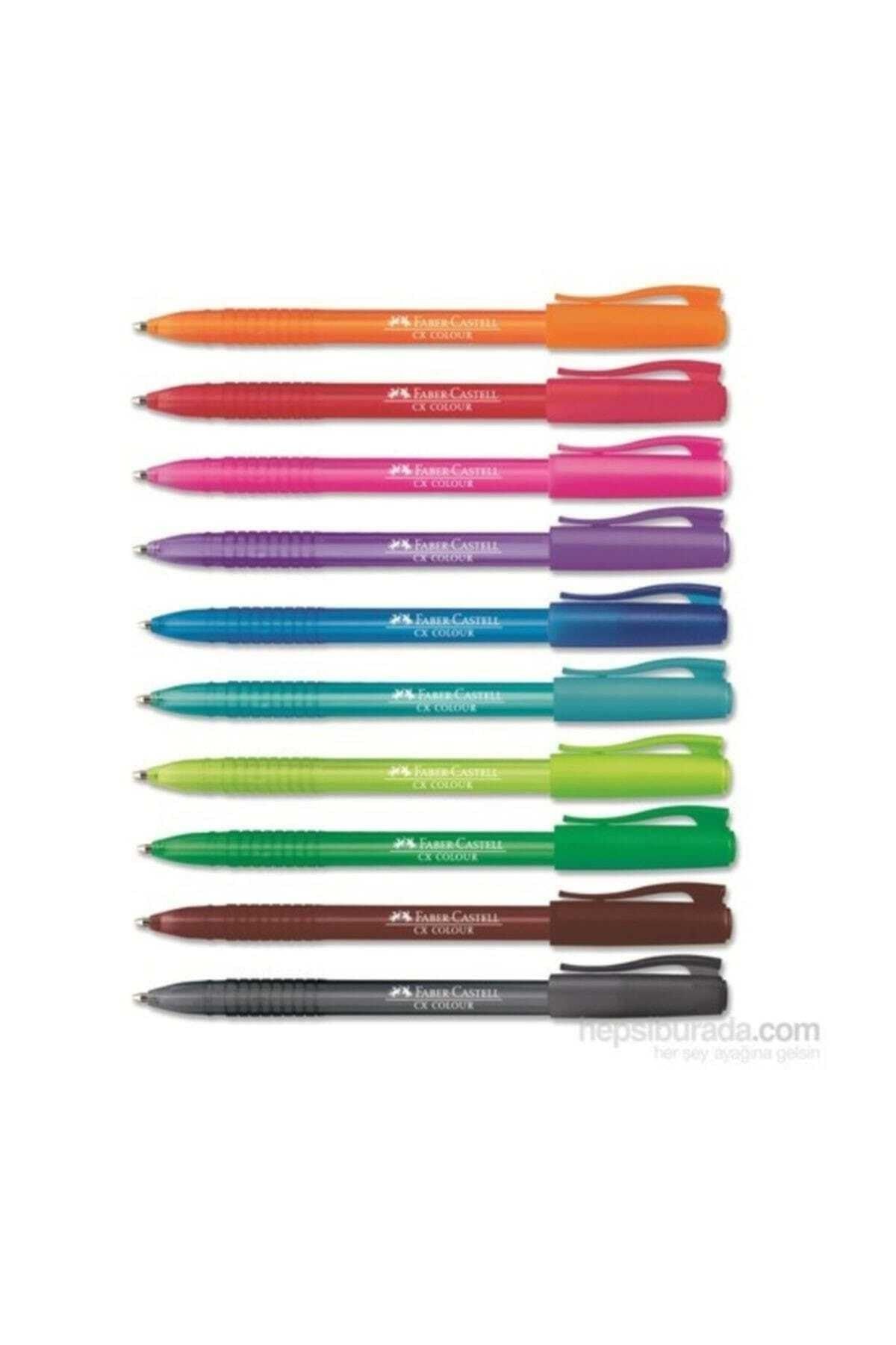 Faber Castell Cx Colour Renkli Tükenmez Kalem Kırmızı