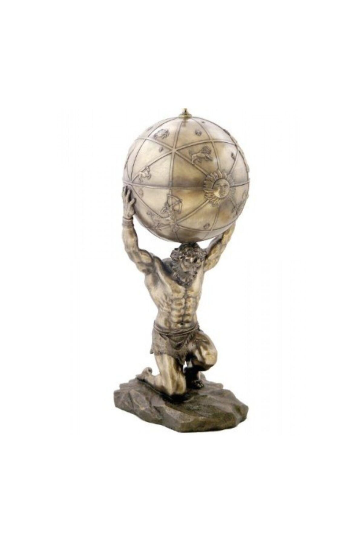 saksı deposu Atlas Dünya Taşıyan Adam Heykeli