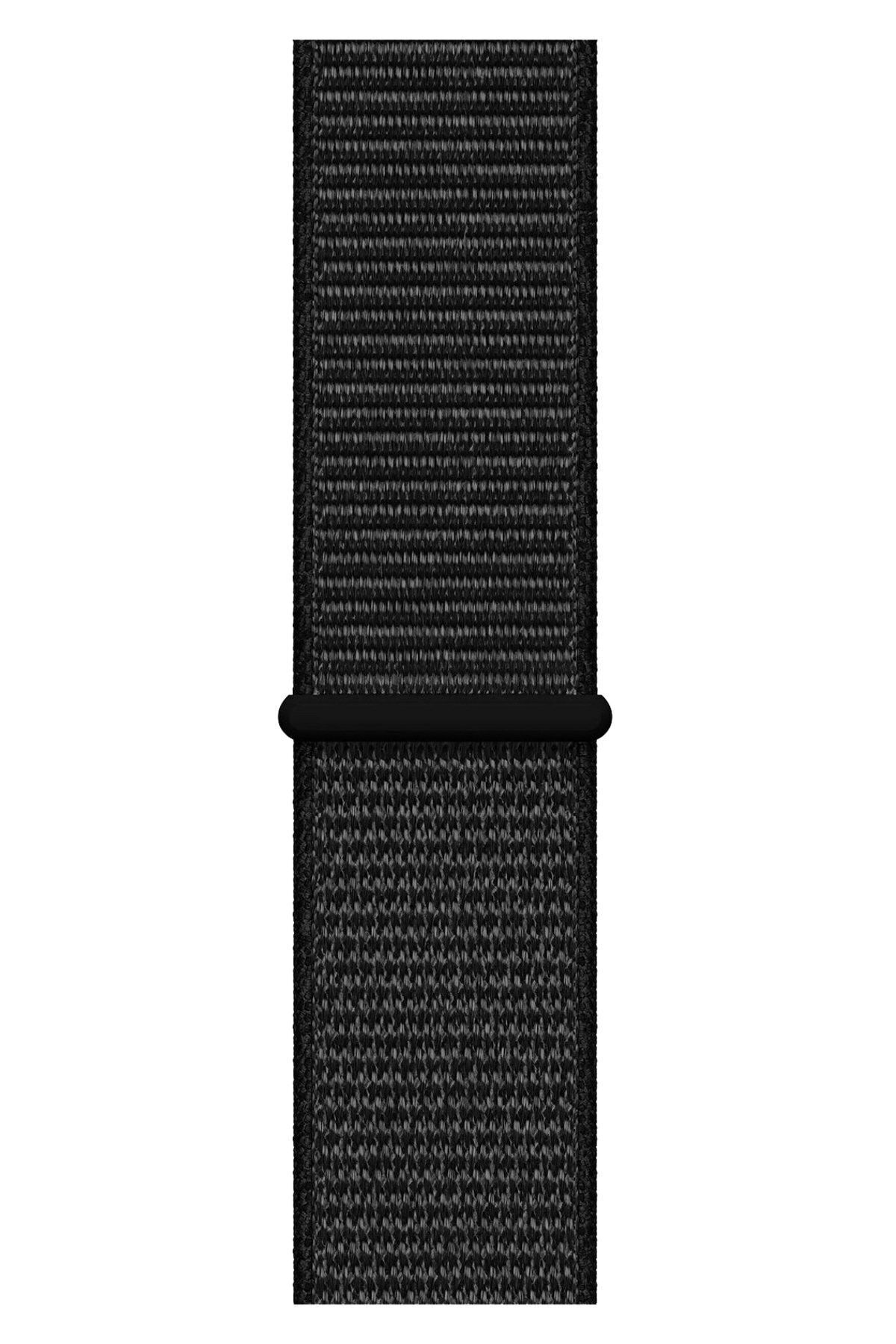 Fibaks Watch 2 3 4 5 6 Se Nike 42mm 44mm Uyumlu Kordon Kayış Bileklik Hasır Örgü Spor Loop Band