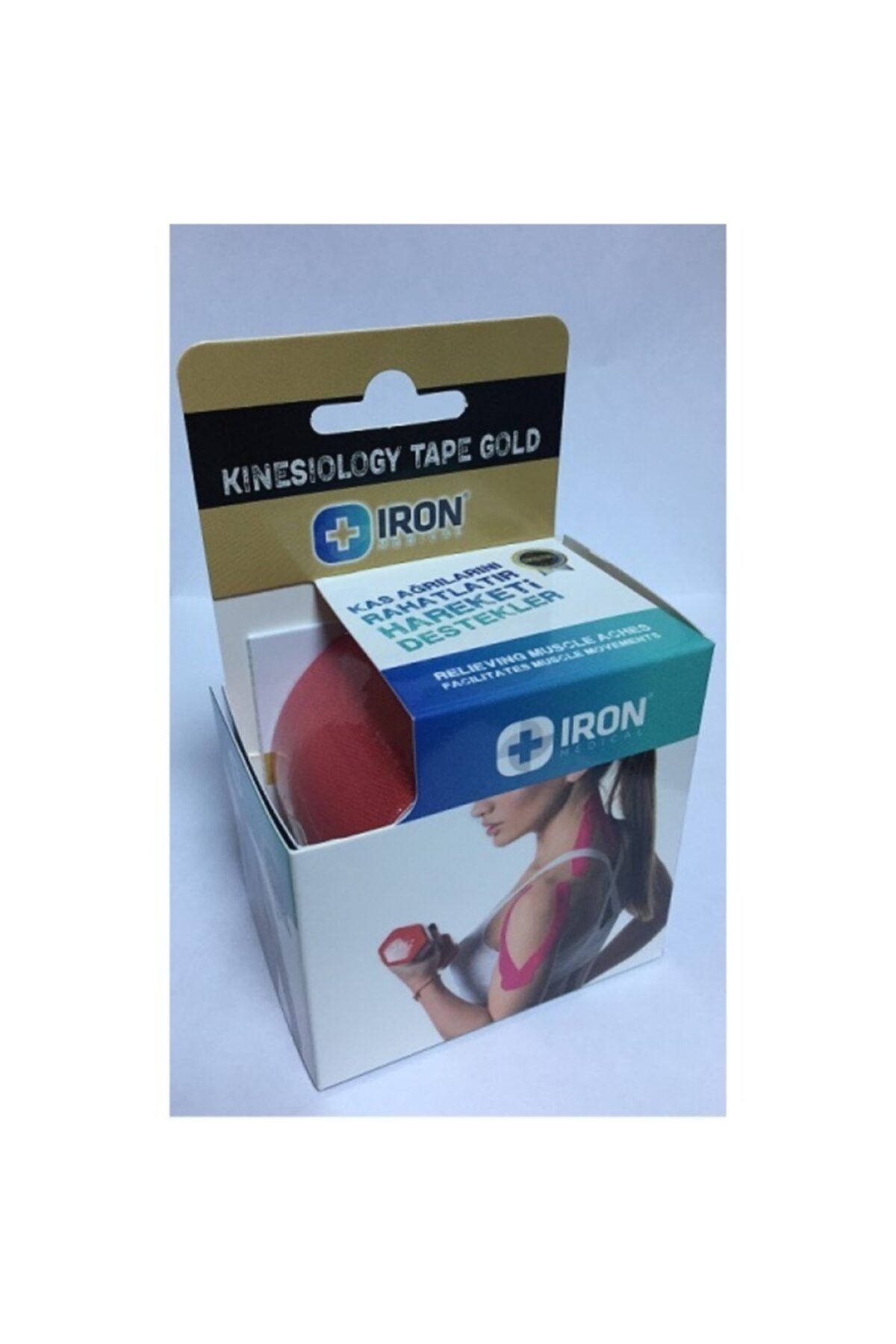 Iron Tape Kinesio Ağrı Bandı 5 Metre X 5 Cm Kırmızı