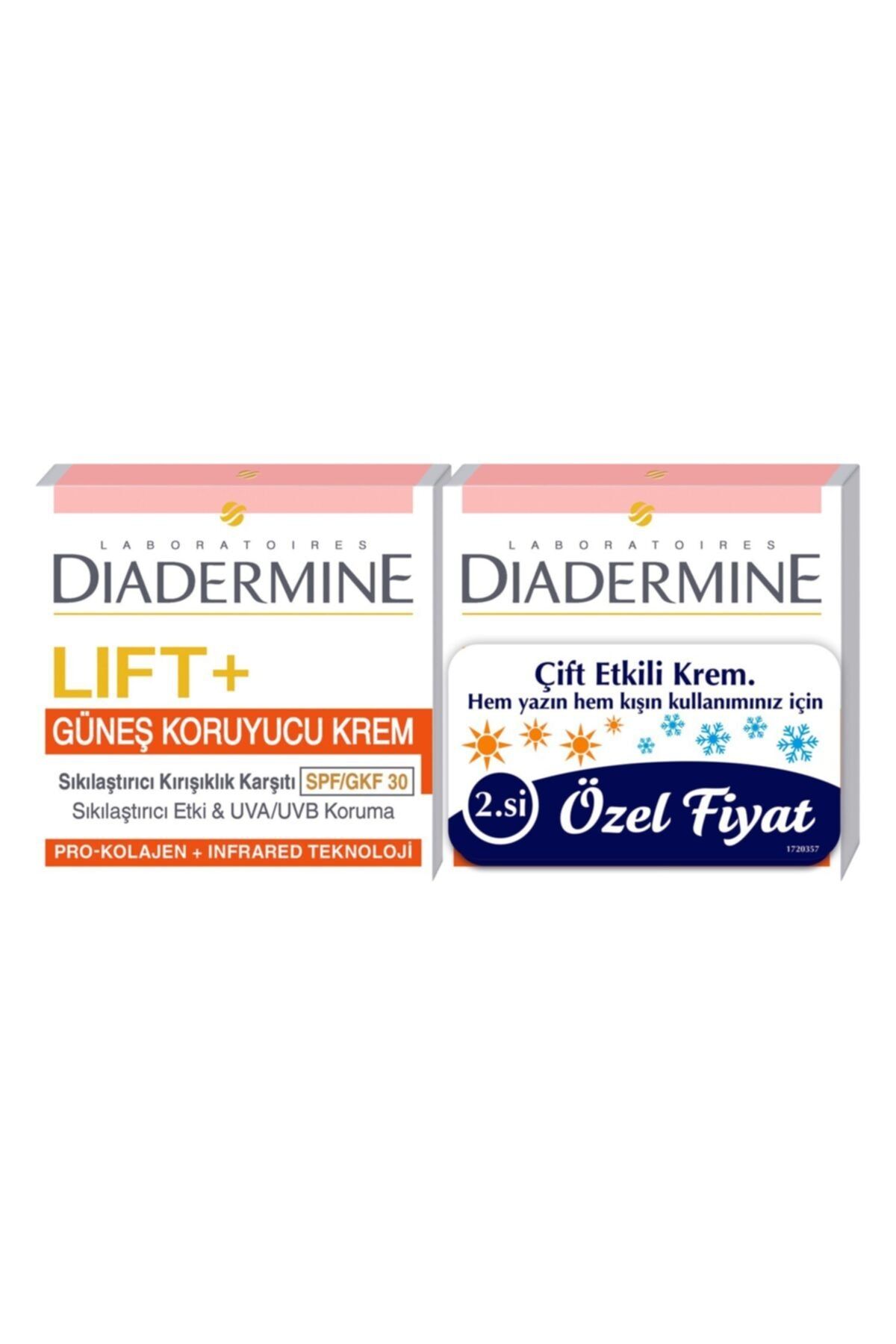 Diadermine Lift+Sun Protect Bakım Kremi 2'Li 50 ml +50 ml