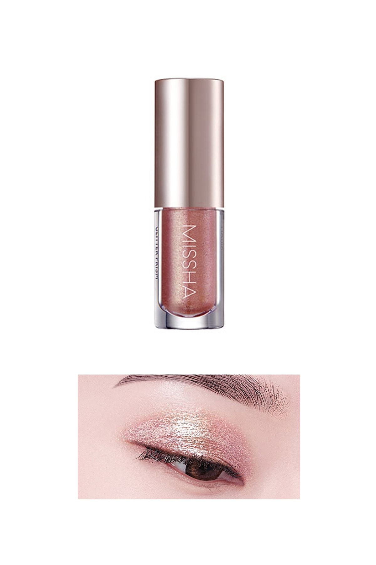 Missha Işıltılı ve Parlak Glitter Likit Göz Farı No.4 Eternal Rose Prism Liquid Eyeshadow Shine