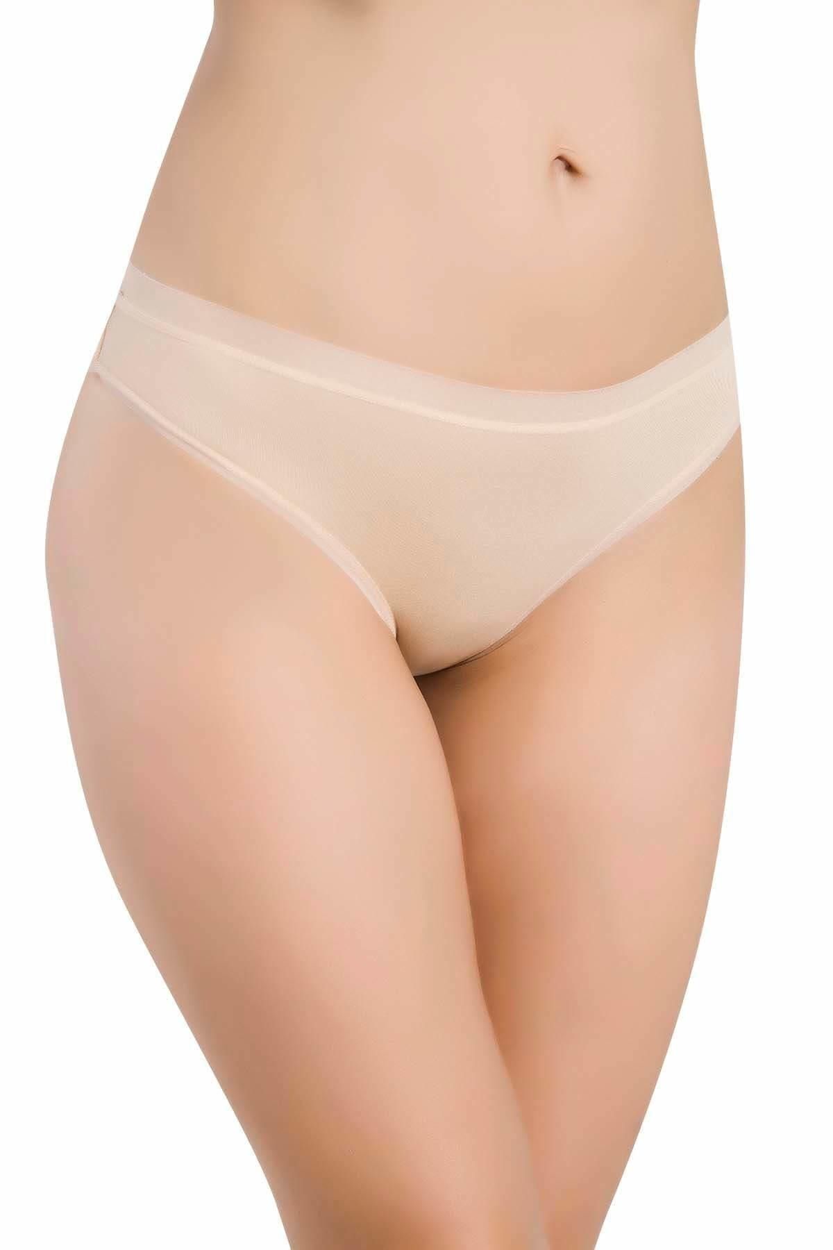 bejamonti Kadın Şeffaf Lastik Micro Modal Bikini Külot 3'lü