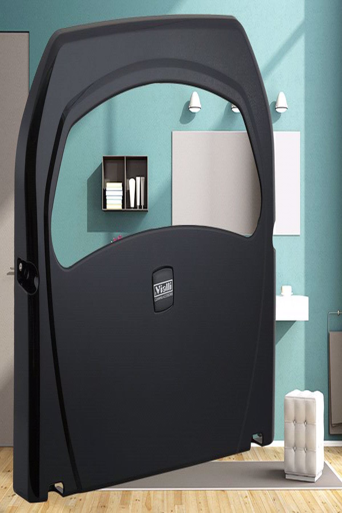 KG-GOLDPAPER Siyah Klozet Kapak Örtüsü Banyo Wc Ve Tuvalet Aparatı Dispanseri